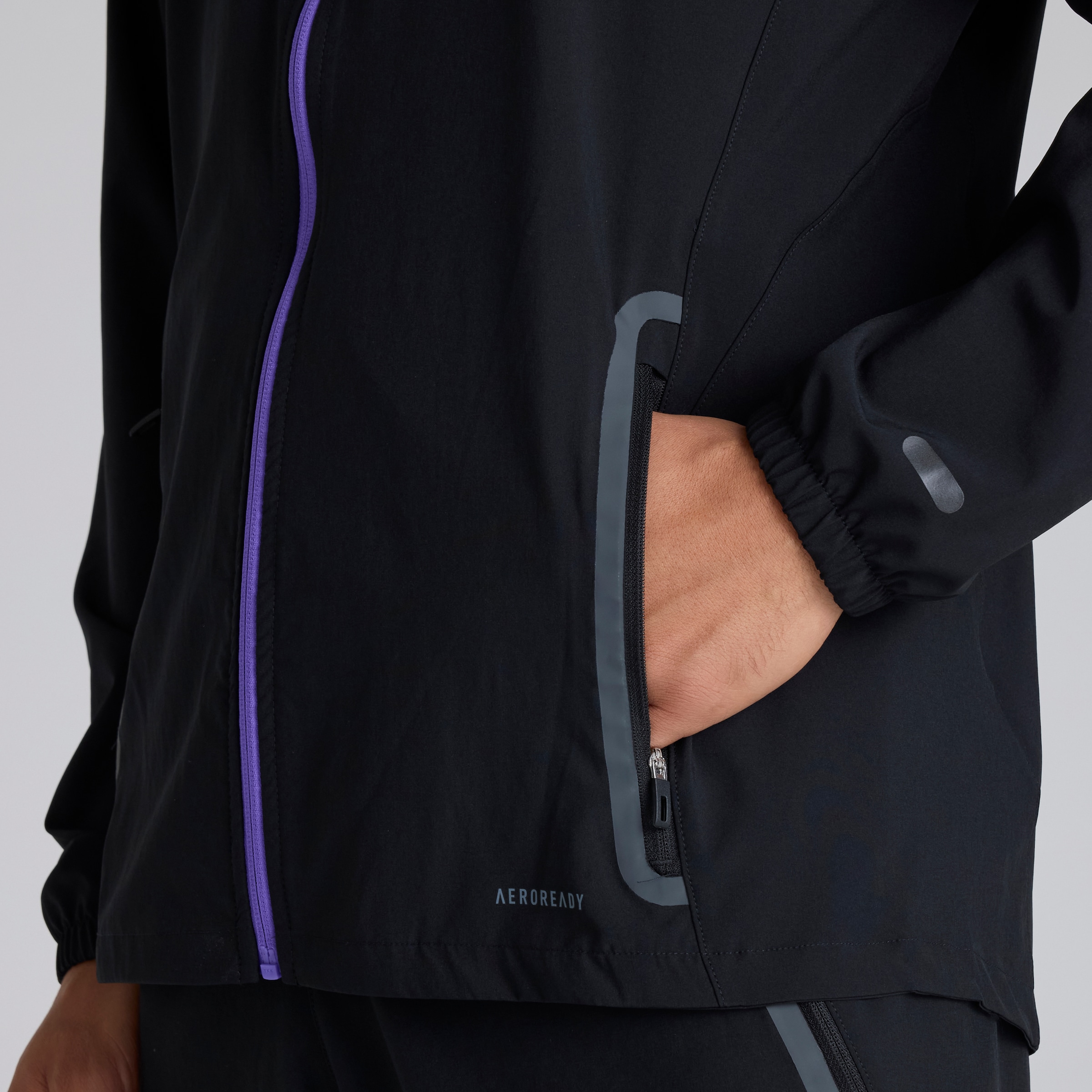 Manchester United Tiro 25 Competition Vis Tech Travel Jacket Noir Détail [5-7]