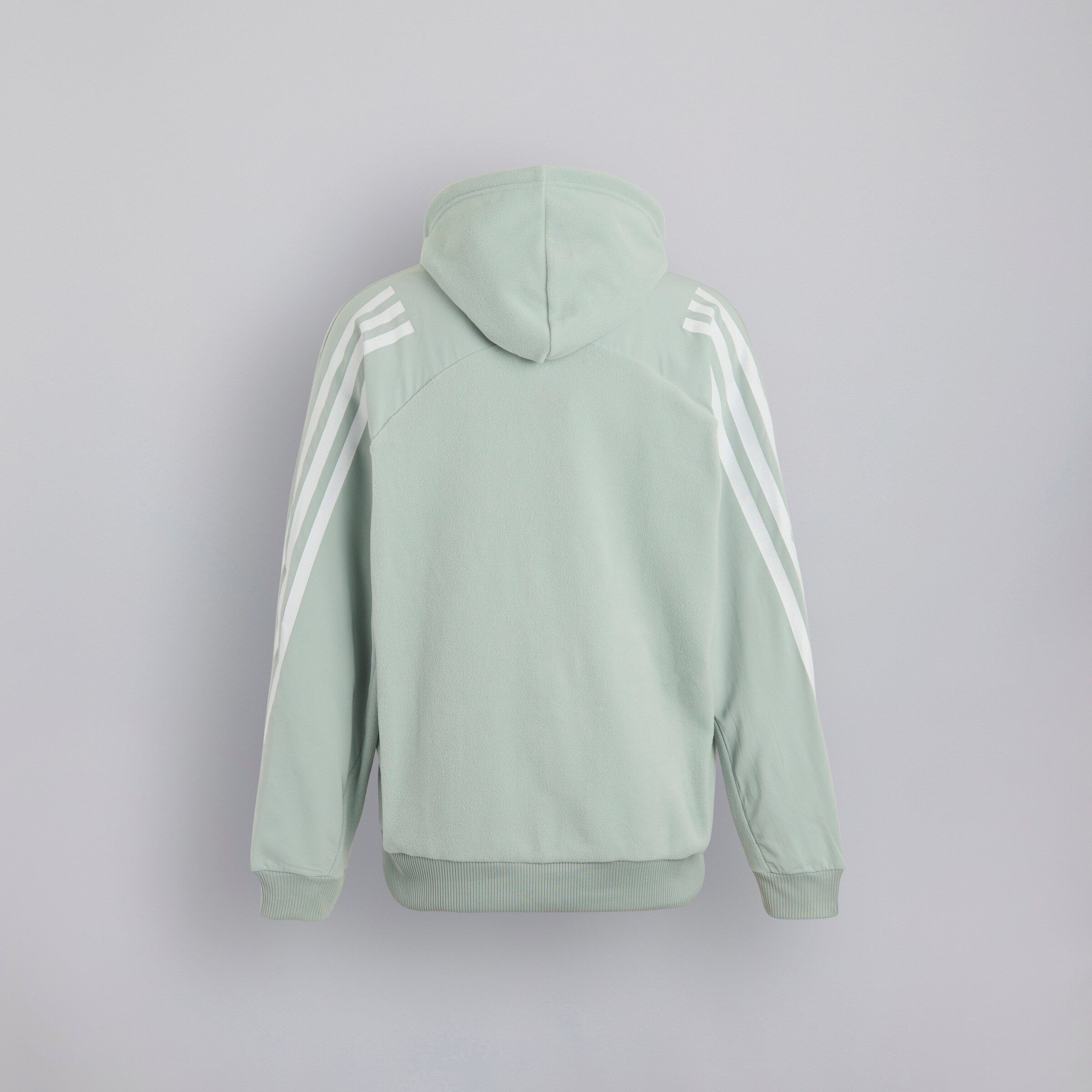 Manchester United x adidas Future Icons Full Zip Hoodie Grey Grey Detail [2-2]