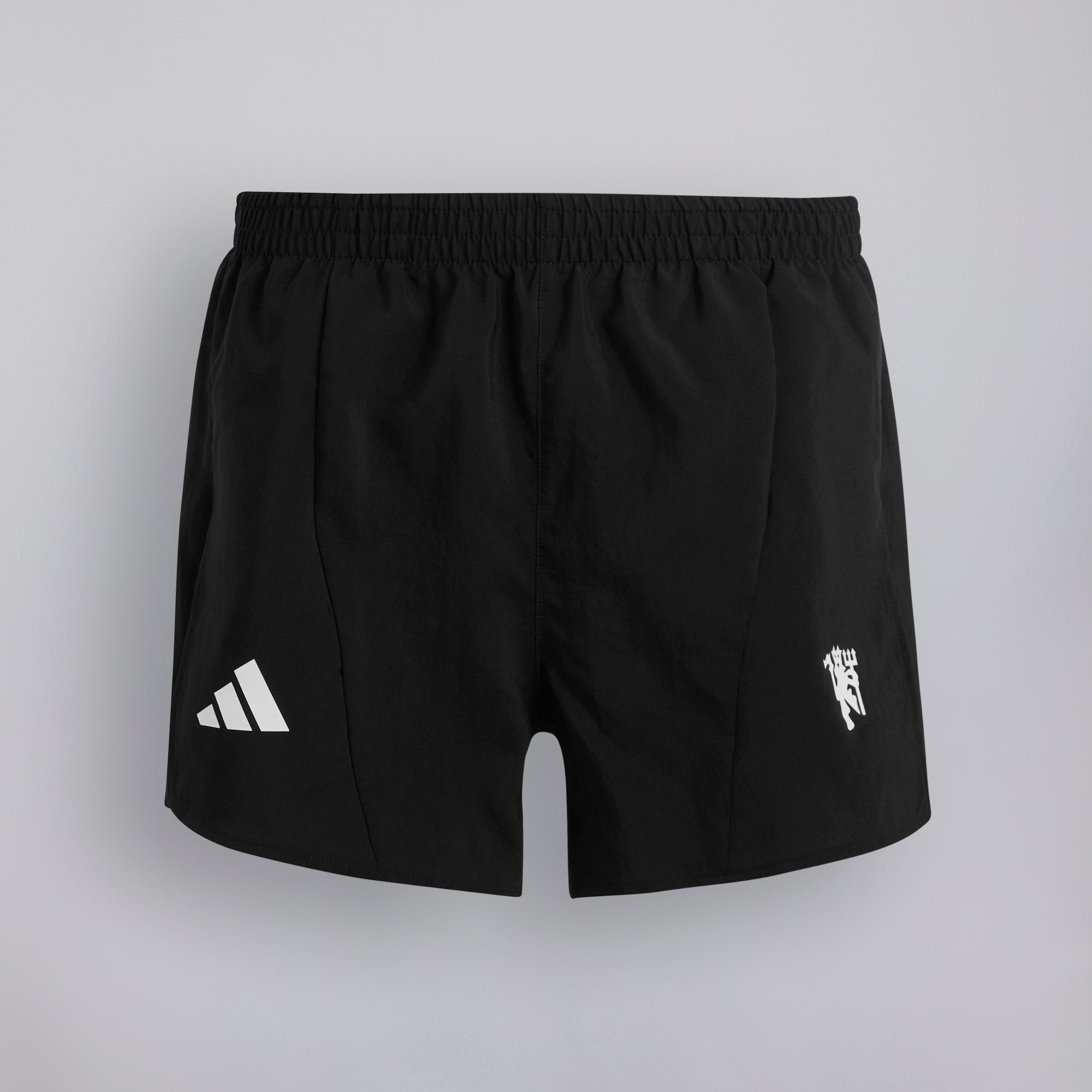 Manchester United x adidas Kids Essentials Training AEROREADY Team Split Shorts Black Black