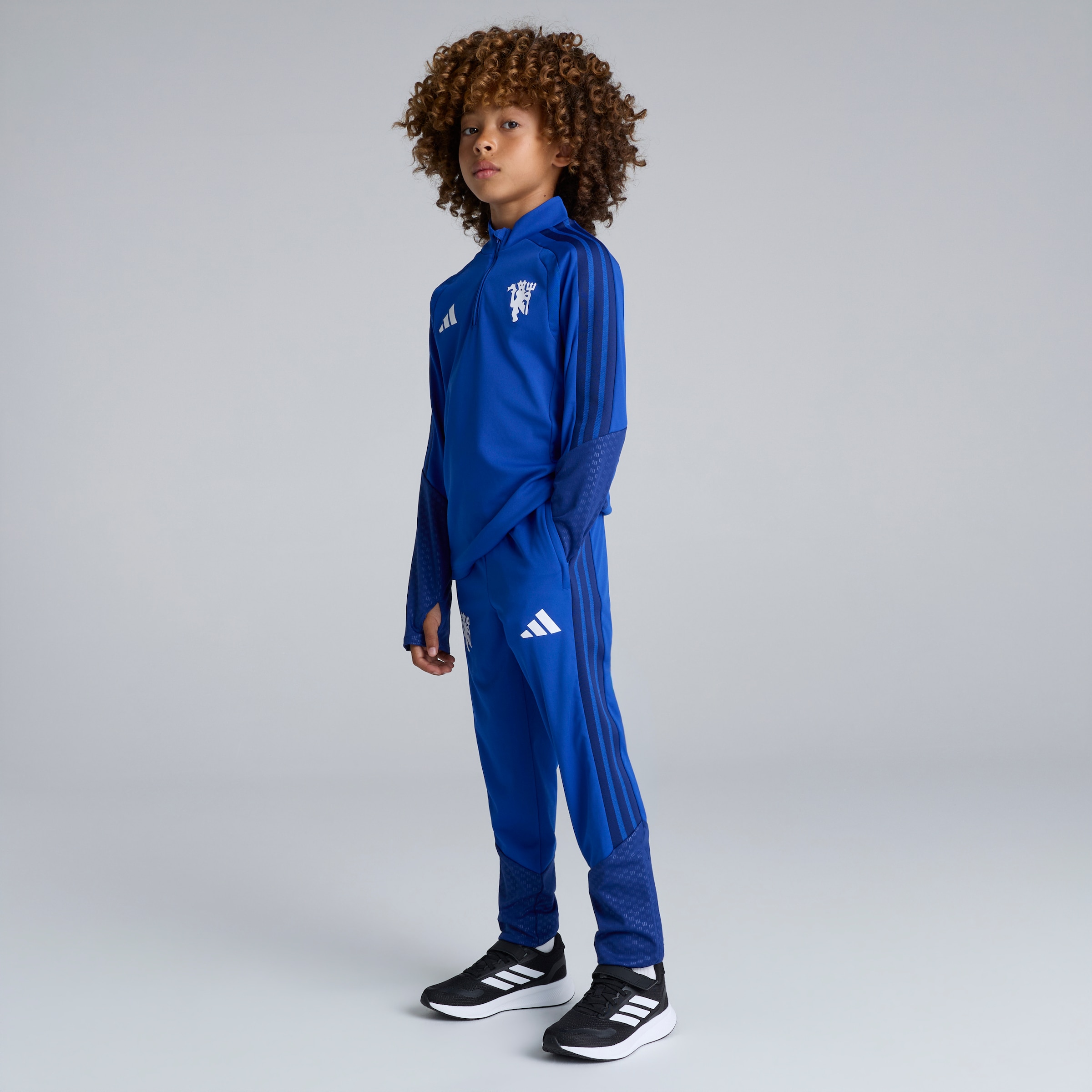 Manchester United Kids 26/27 Cup Training Tiro Pants Blue 蓝色 细节 [3-6]