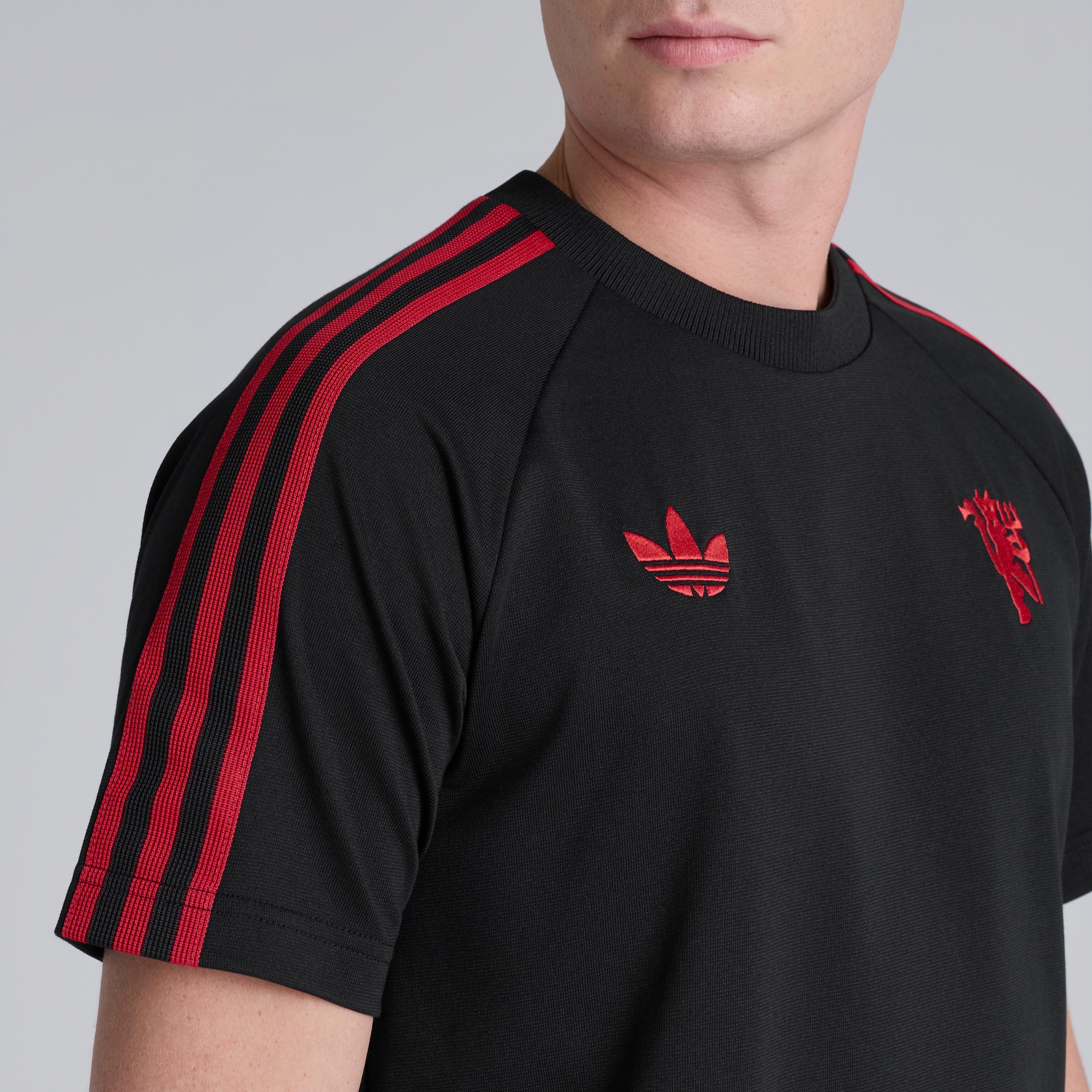 Manchester United x adidas Originals T-Shirt Black 黑色 细节 [5-5]