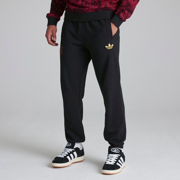 Manchester United x adidas Mens Lunar New Year Pants Black Black