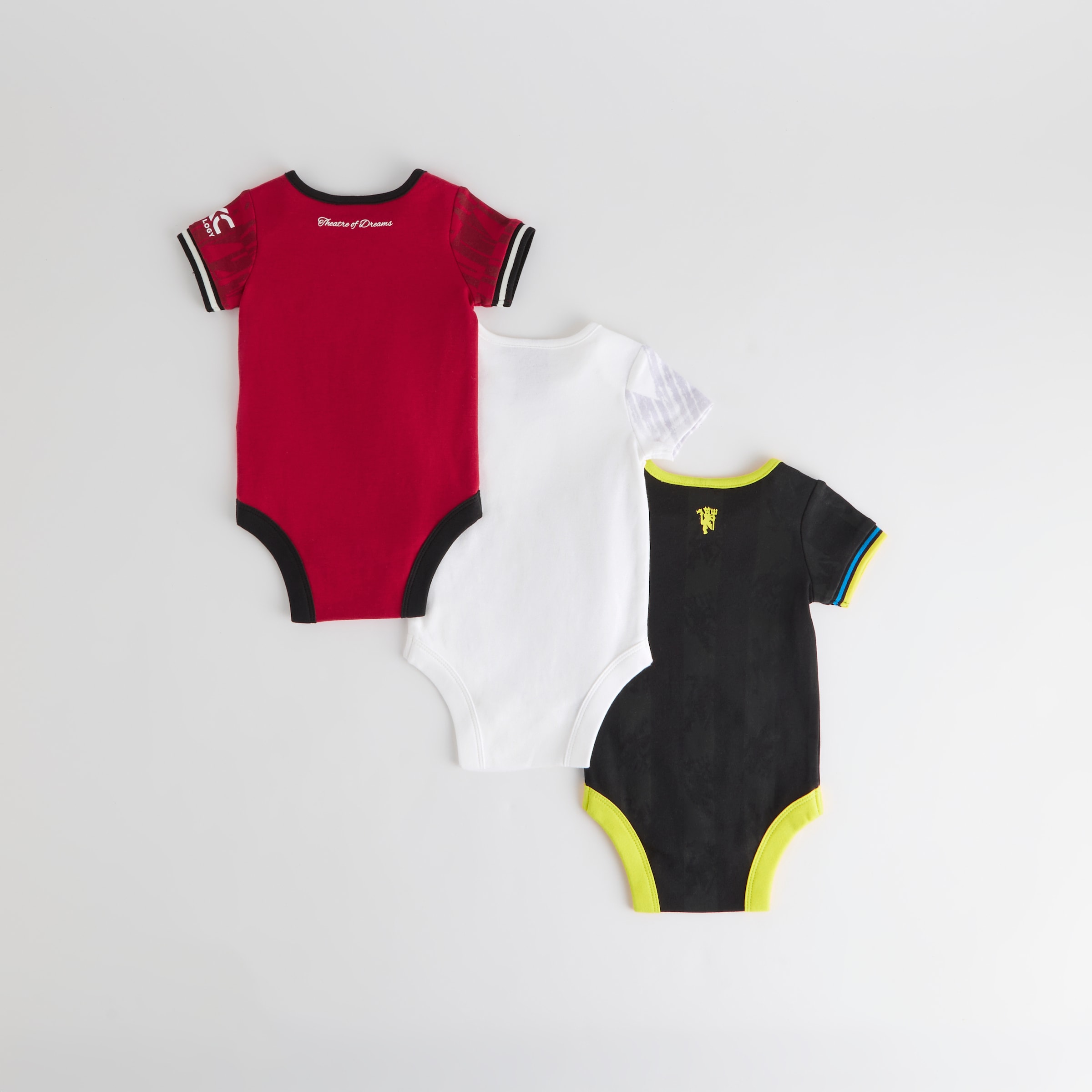 Manchester United Baby Kit Bodysuits 3 Pack Multi 다색 세부 사항 [2-4]