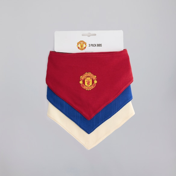 Manchester United Baby 26/27 3 Pack Kit Bibs Multi Multi
