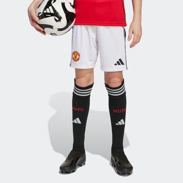 Manchester United Kids 25/26 Home Shorts White 흰색