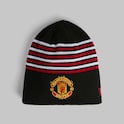 Manchester United x New Era Stripe Skull Beanie Black