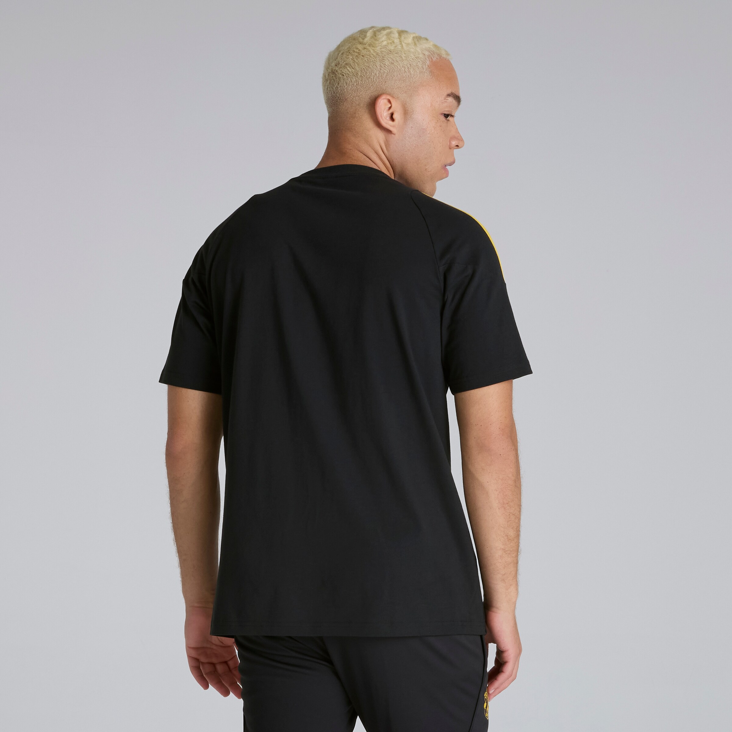 Manchester United Tiro 25 Competition Cotton T-Shirt Black Detail [2-4]