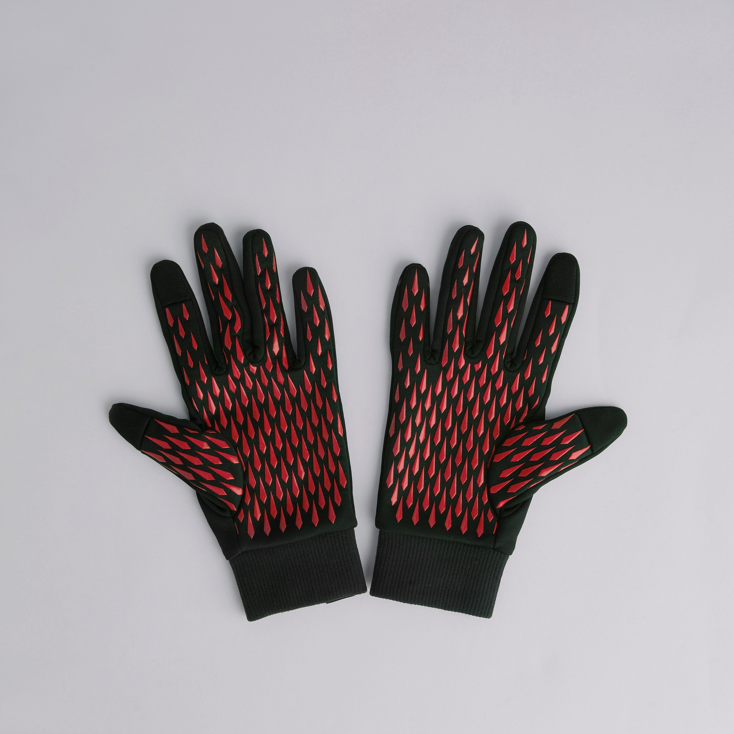 Manchester United Home Fieldplayer Gloves Black Detail [2-4]