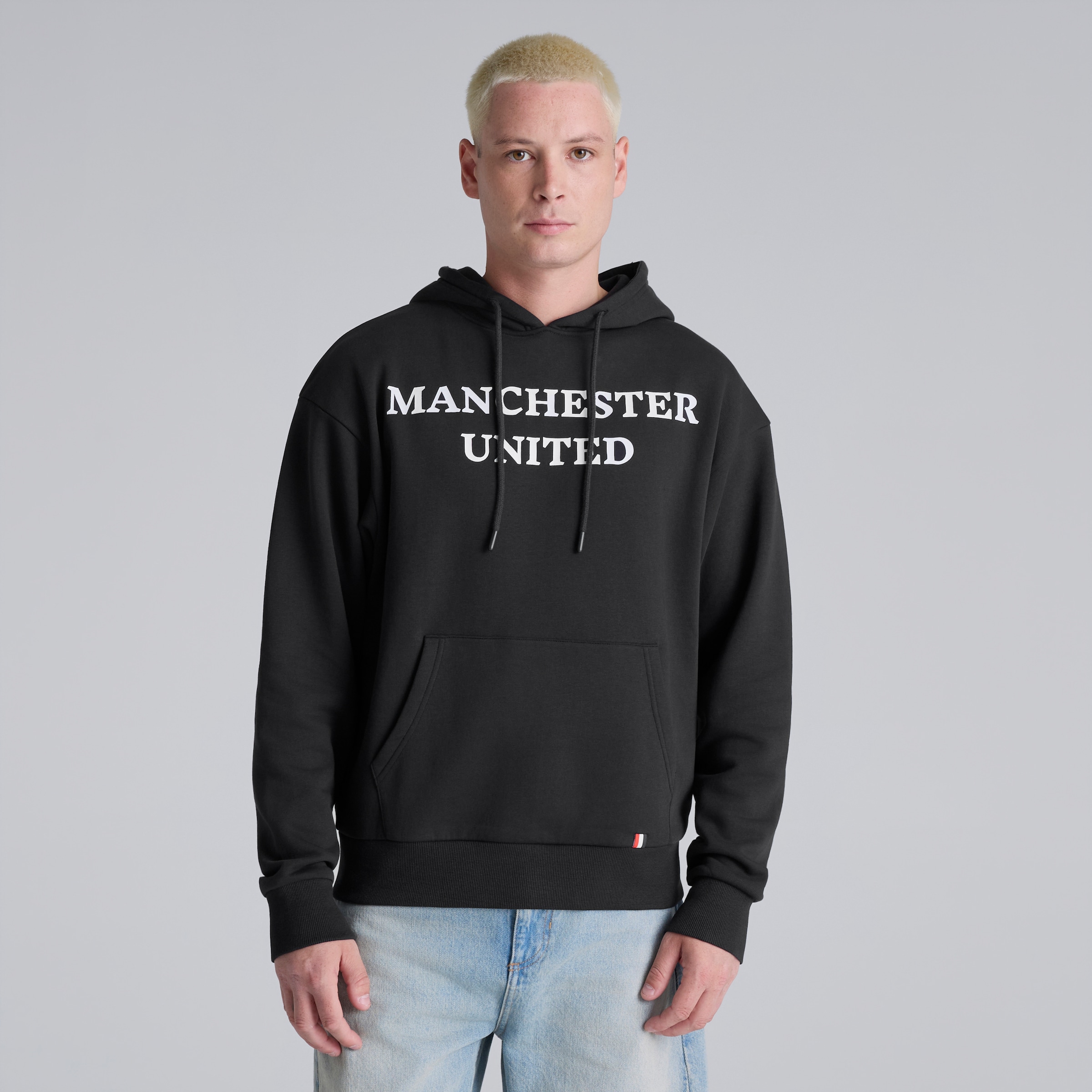 Manchester United Club Colours Hoodie Black Noir