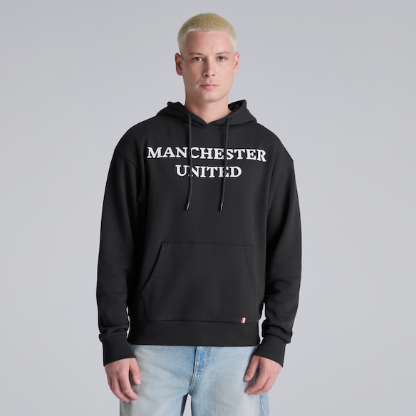 Manchester United Club Colours Hoodie Black Noir
