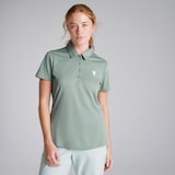 Manchester United x adidas Womens Golf Solid Performance Polo Shirt Green