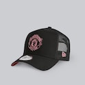 Manchester United x New Era Neon Crest Trucker Cap Black