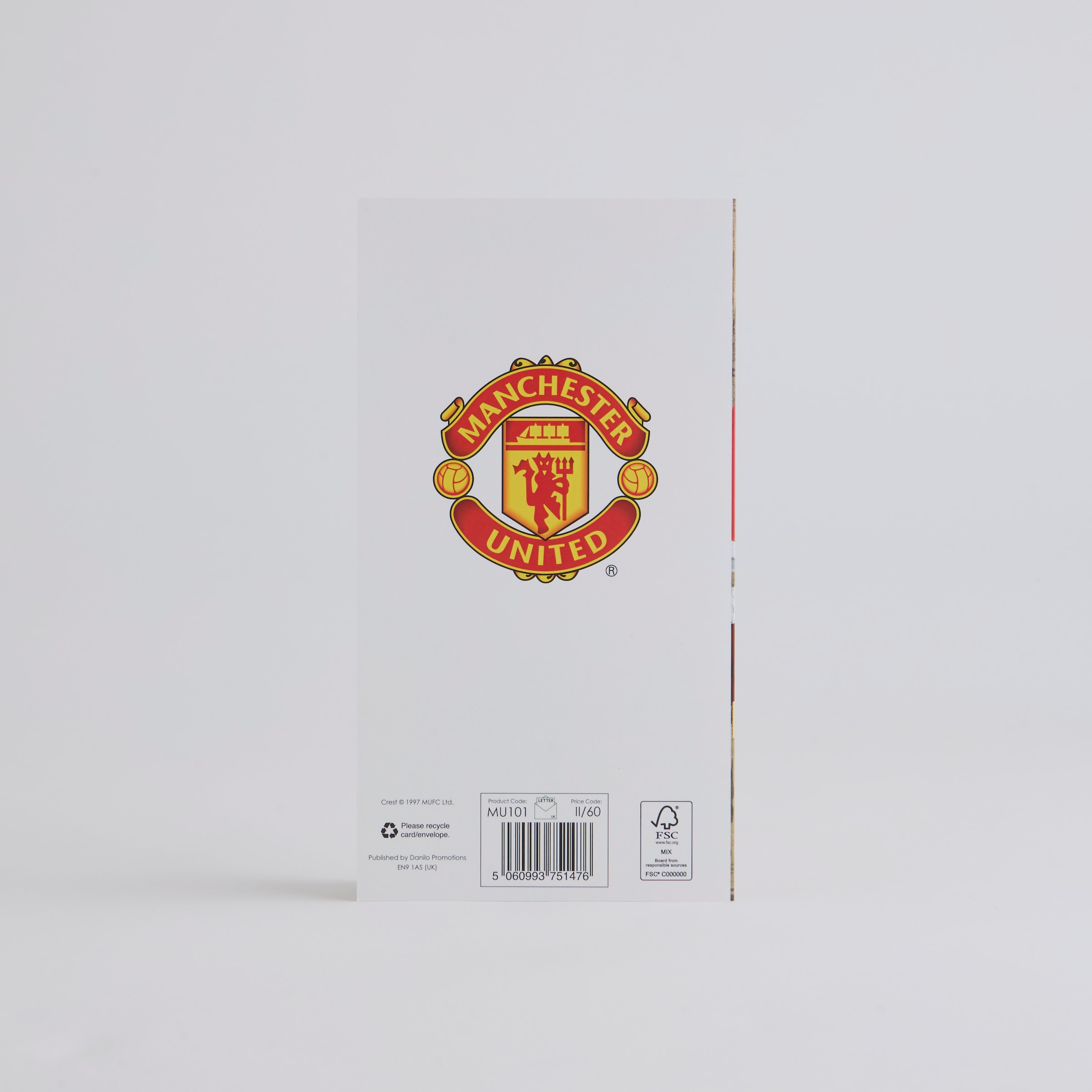 Manchester United Retro Shirt Greeting Card Red Red Detail [2-4]