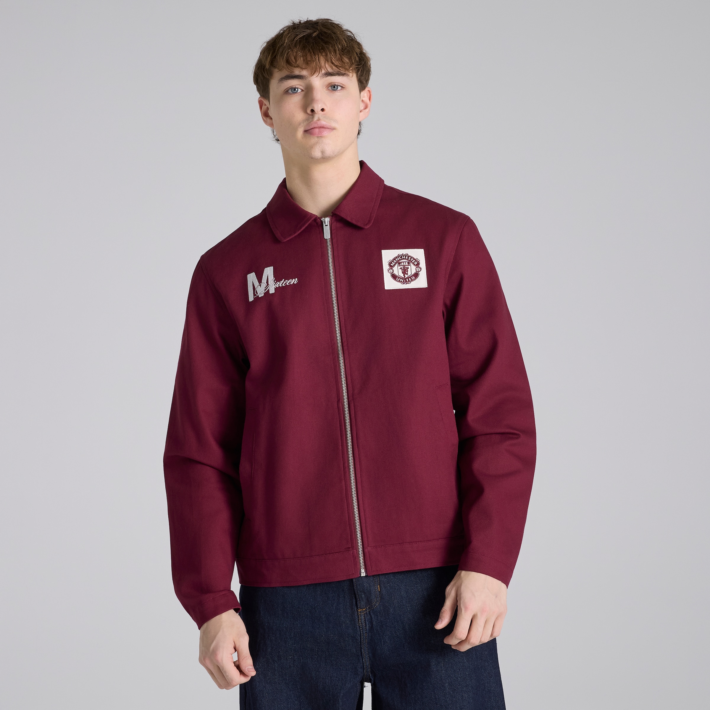 Manchester United Theatre of Dreams Field Jacket Burgundy