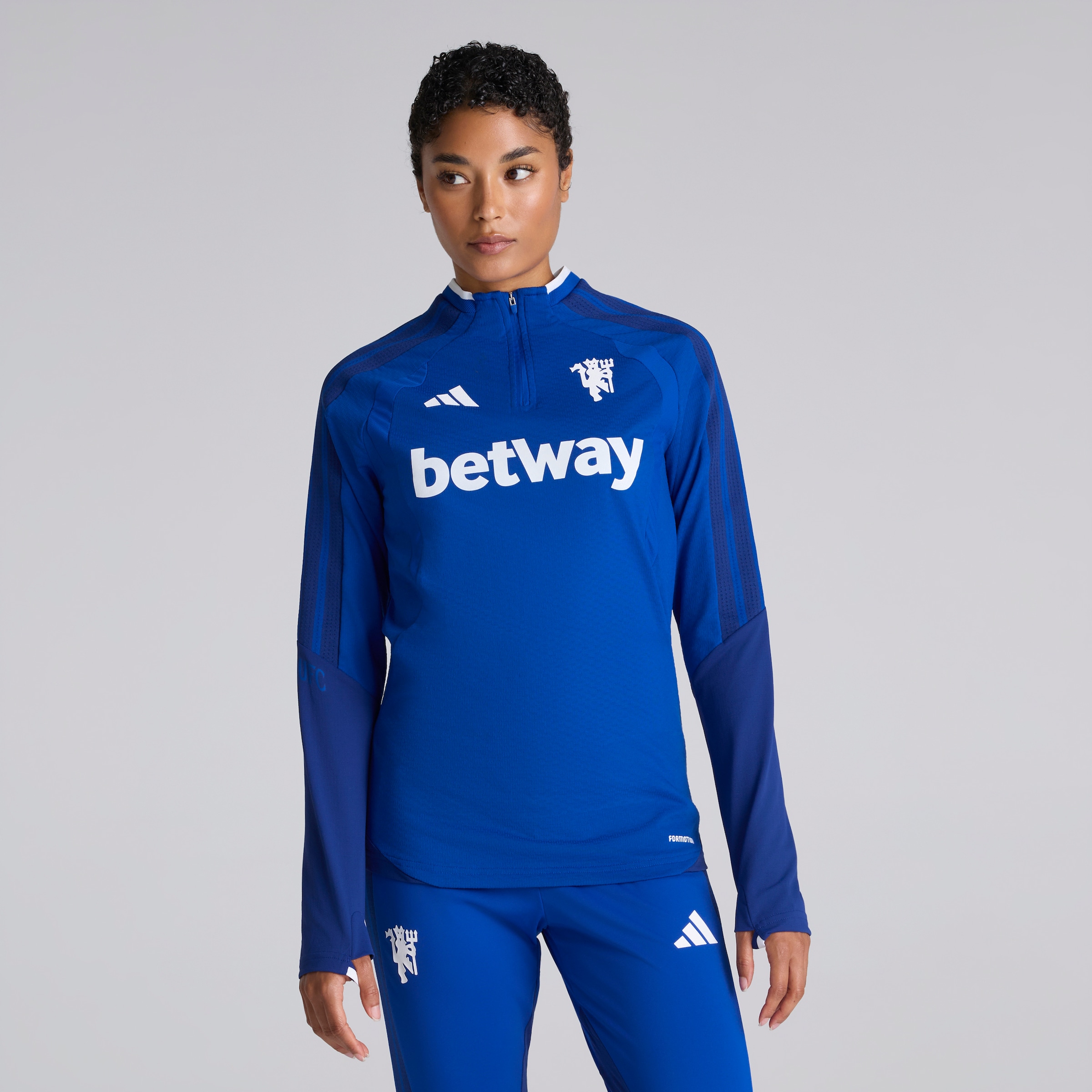 Manchester United Womens 26/27 Cup Training Tiro Authentic Top Blue (Sponsored) Blau