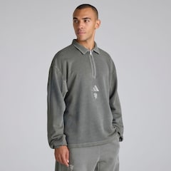 Manchester United x adidas ALL SZN 1/2-Zip Sweatshirt Washed Black