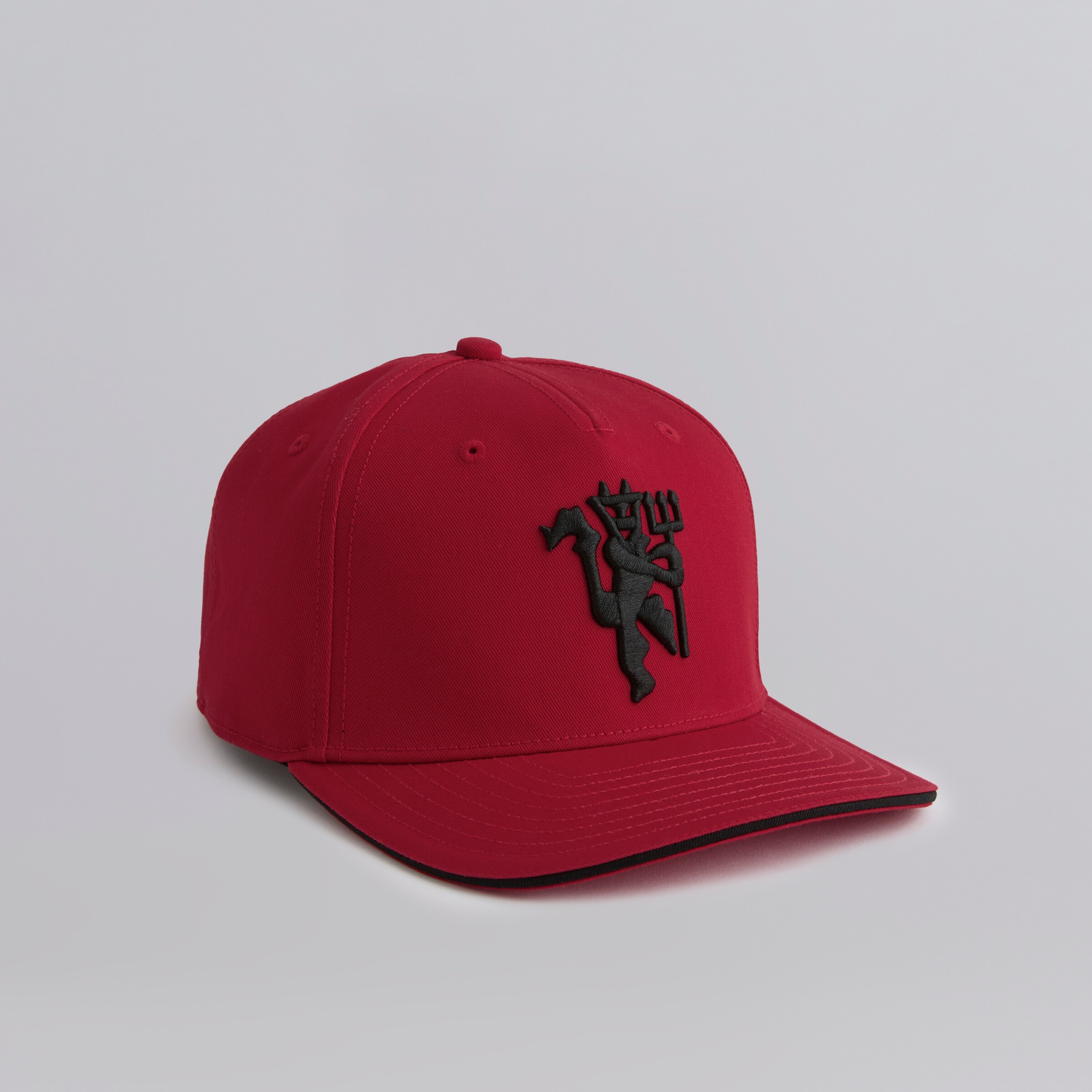 Manchester United Red Devil Relaxed Dad Cap Hat Tan Embroidered Man Utd Soccer New Era 59Fifty Kids Cap - DEVIL Manchester United red  main image 4