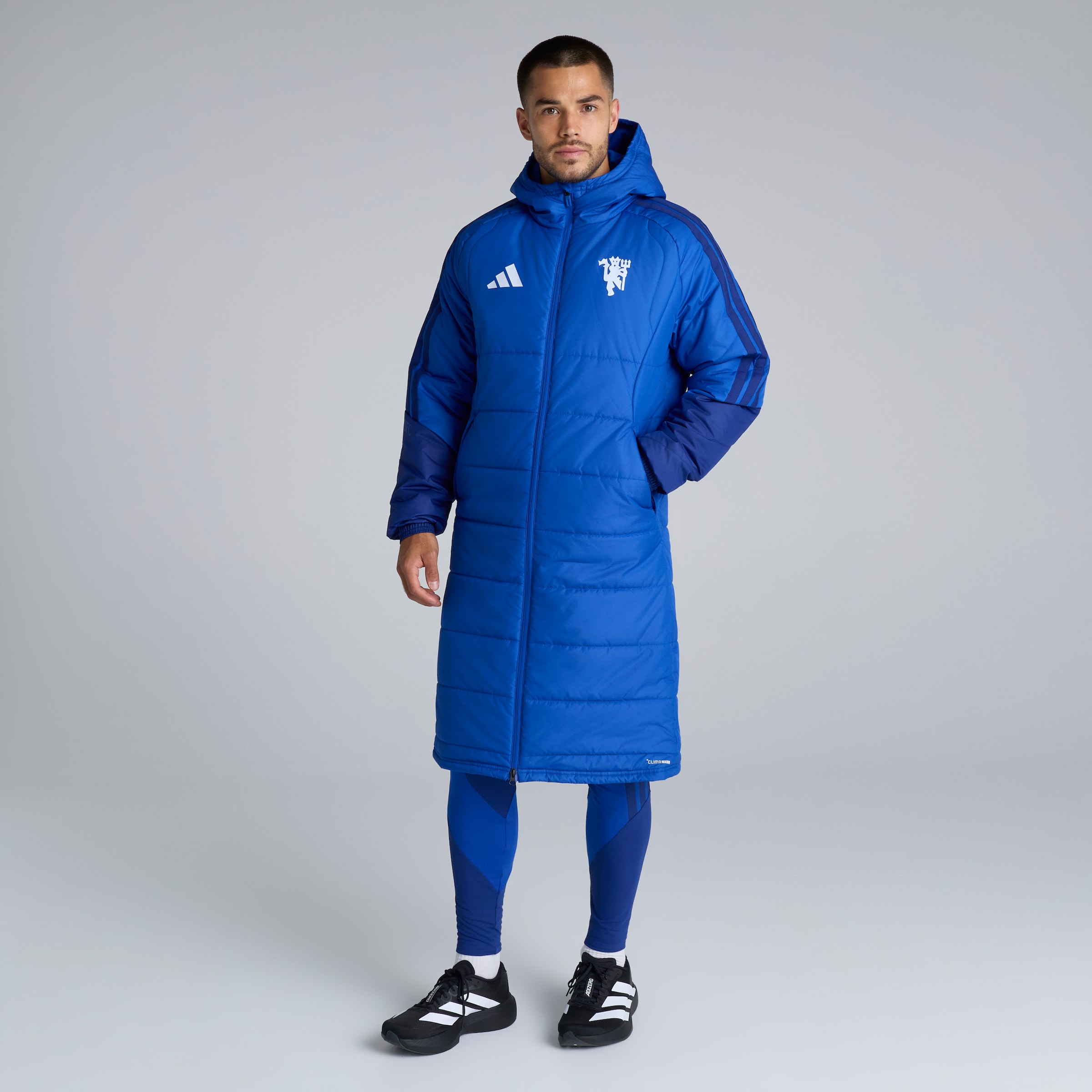 Manchester United 26/27 Cup Training Tiro Authentic Long Coat Blue Blau