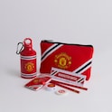 Manchester United Set de Papelería & Botella Core Stripe Rojo