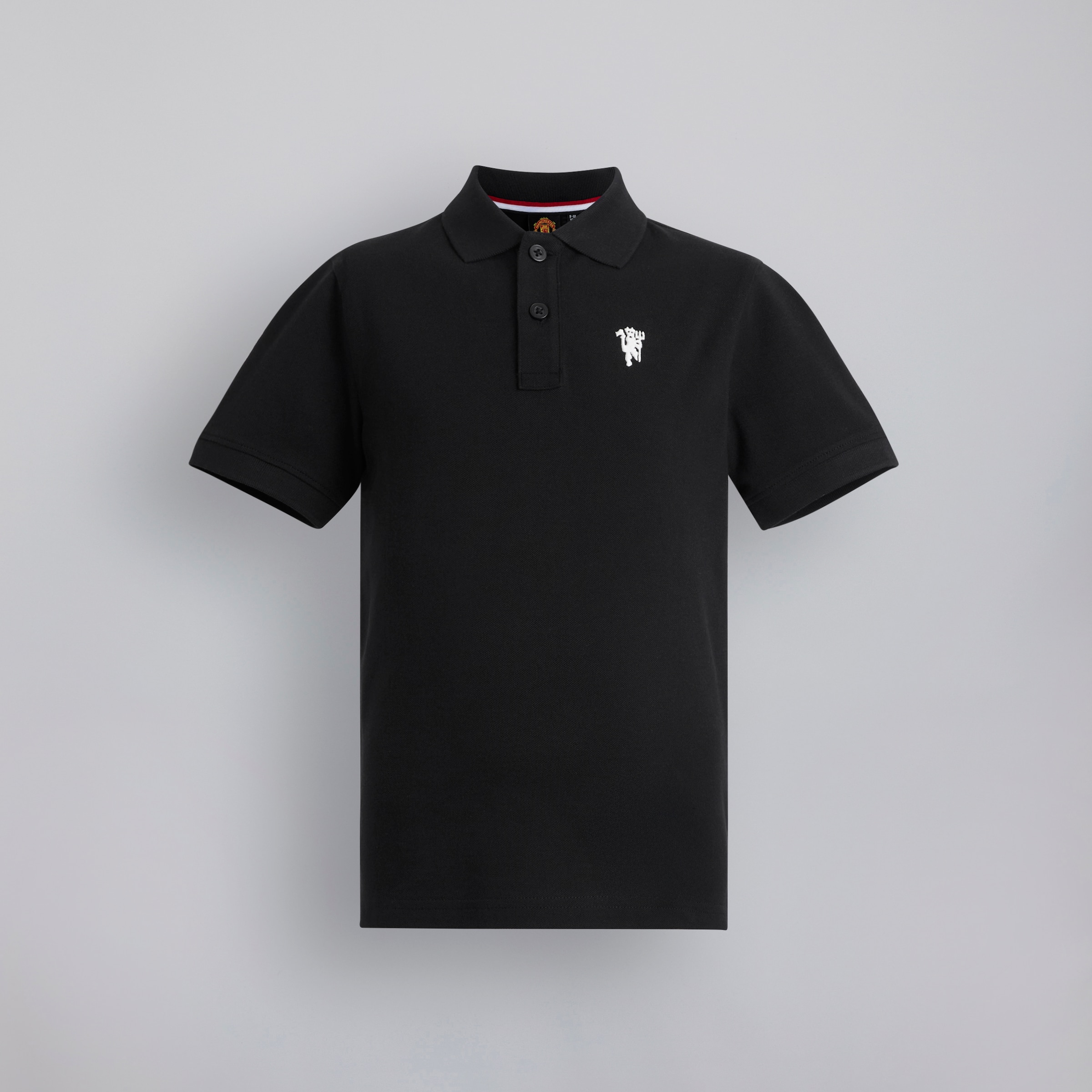 Manchester United Kids Devil Essentials Polo Shirt Black Black