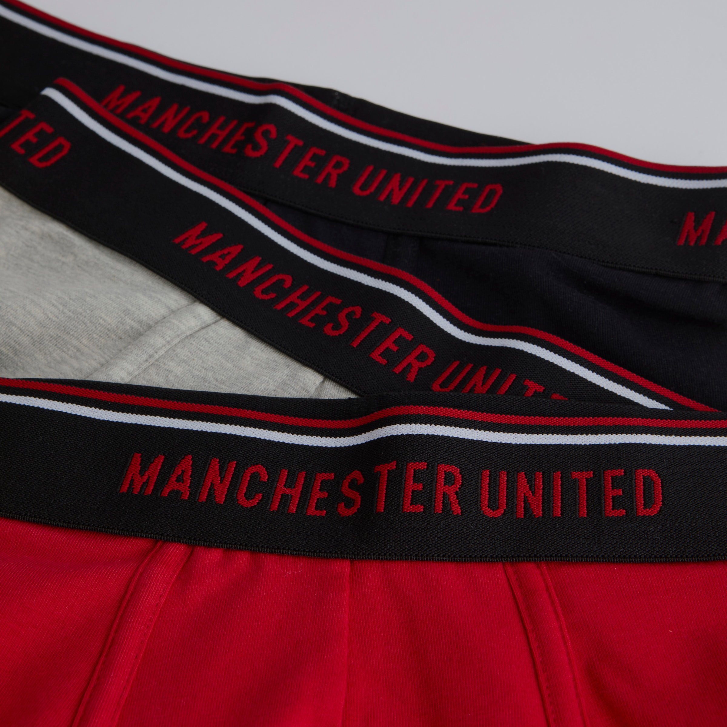Manchester United Kids Boxer Shorts 3 Pack Multi Multi Detail [3-4]