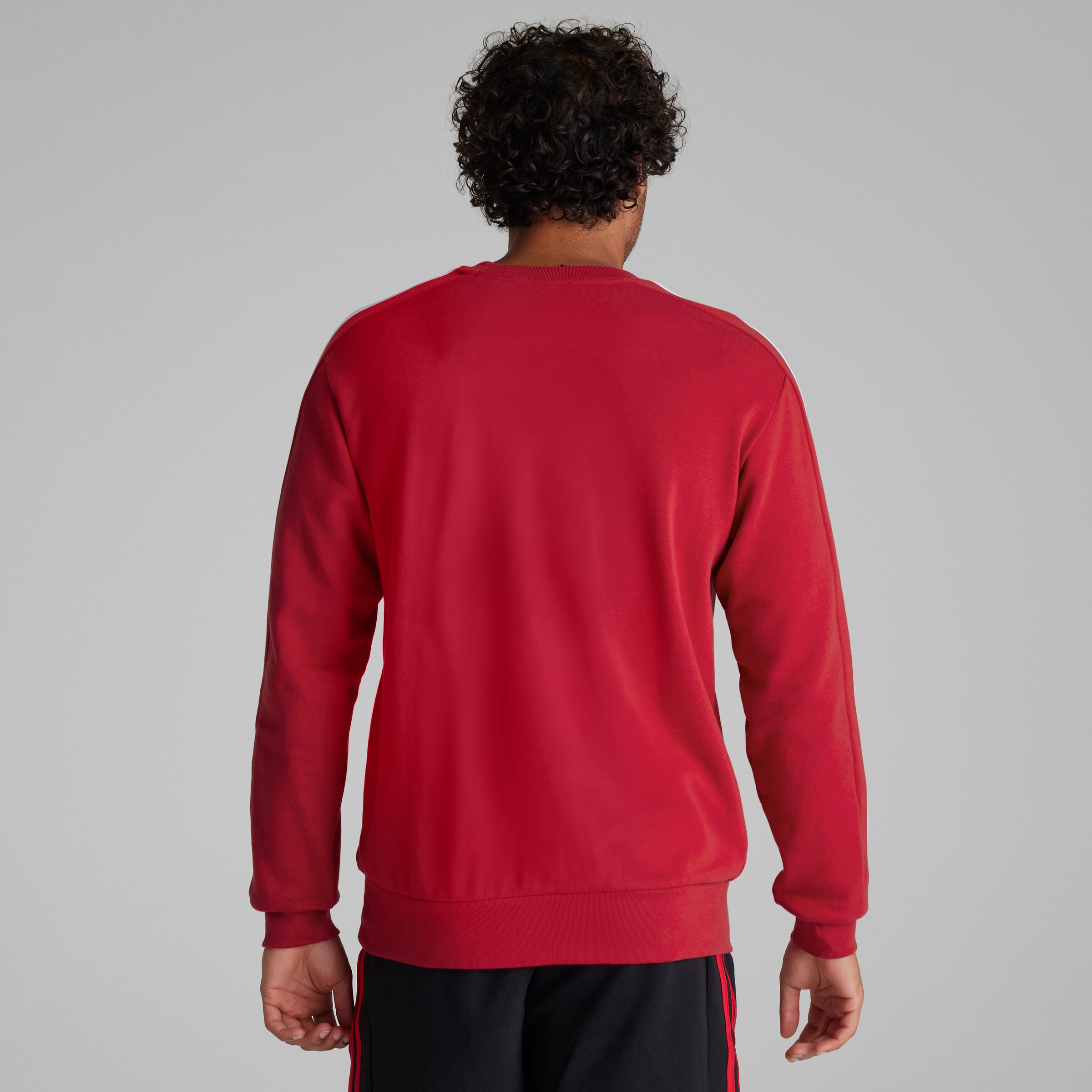 Manchester United x adidas Mens DNA Sweatshirt Red Red Detail [2-5]