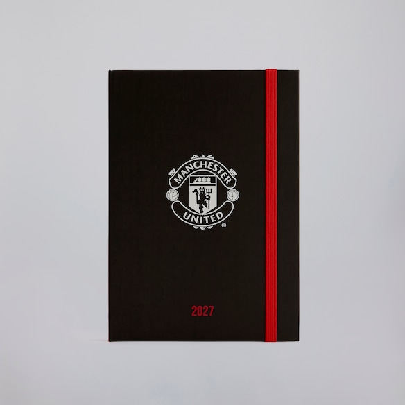 Manchester United 2027 A5 Diary Black Black