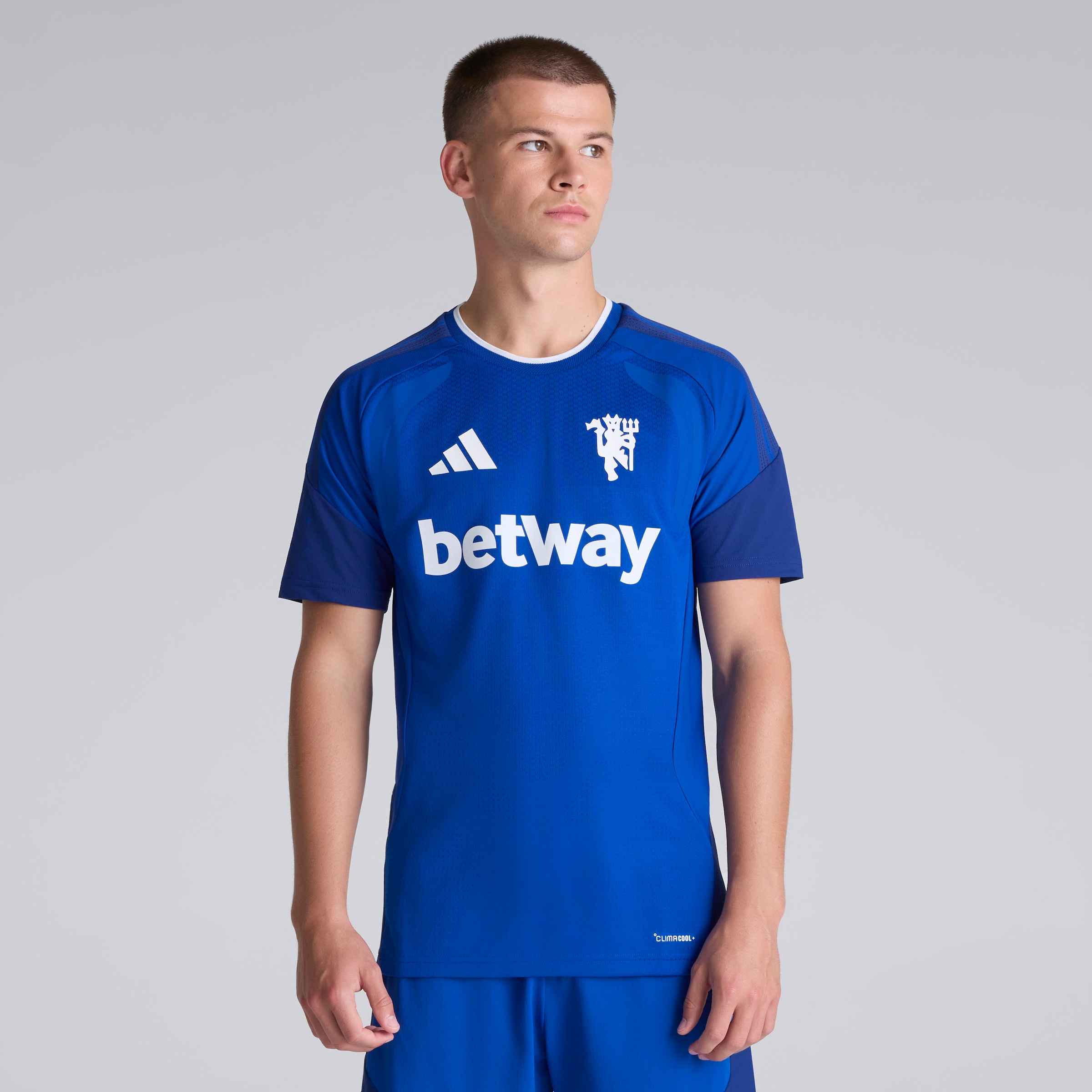 Manchester United 26/27 Cup Training Tiro Authentic Jersey Blue (Sponsored)