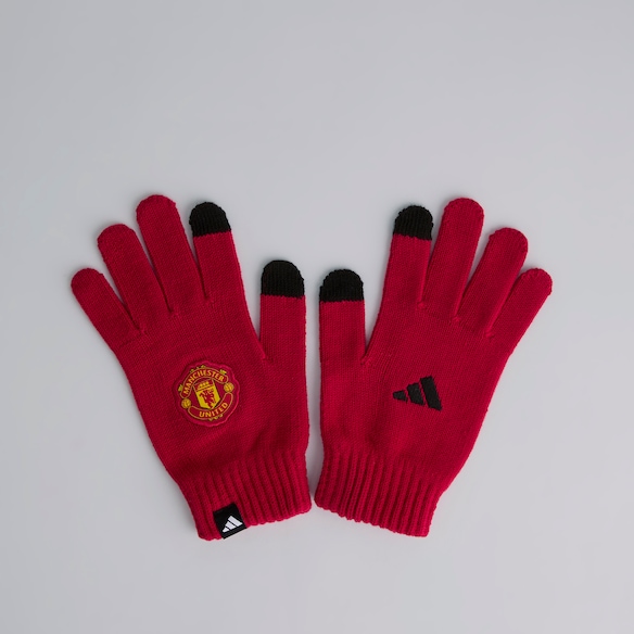 Manchester United x adidas 25/26 Gloves Red Red