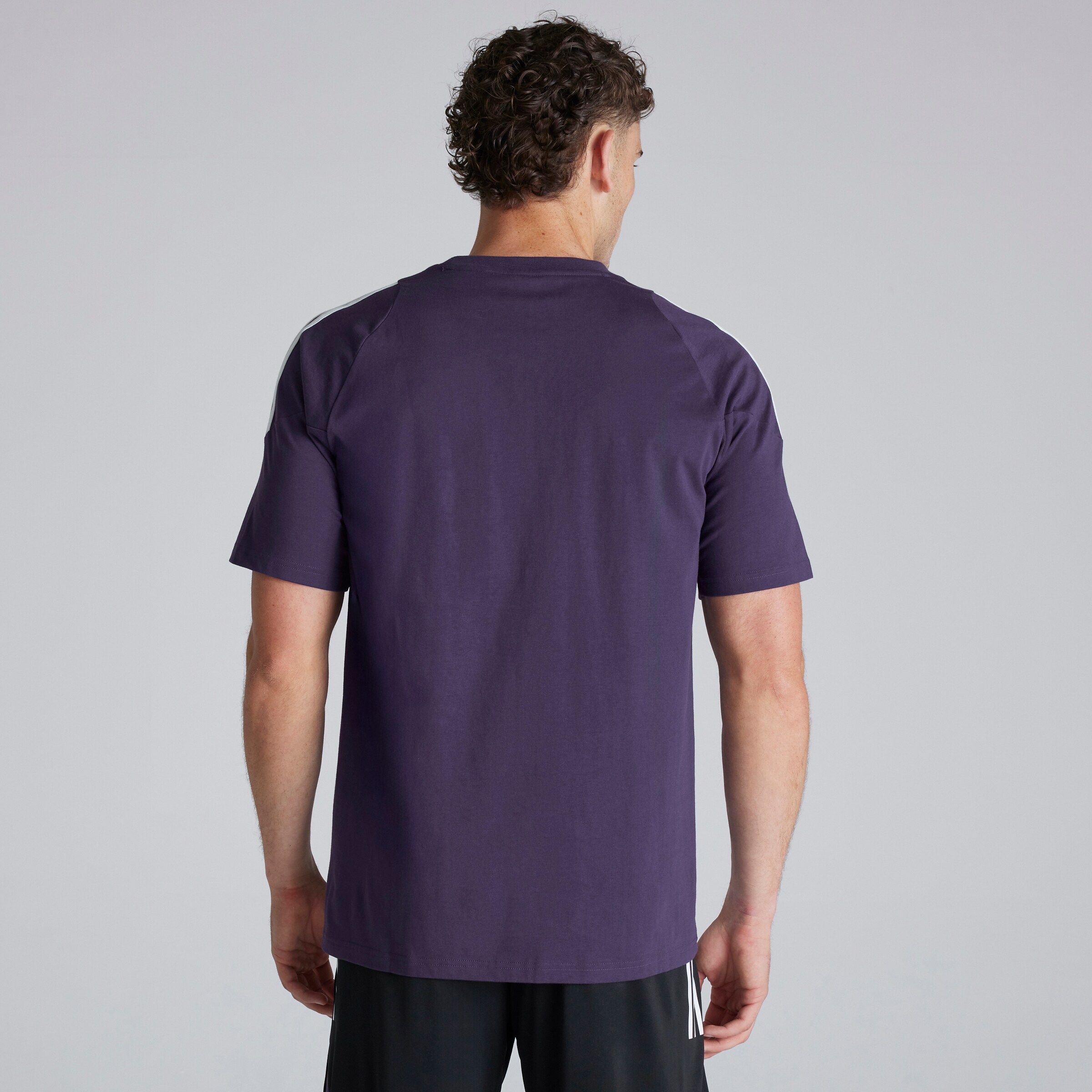 Manchester United Tiro 25 Competition Cotton T-Shirt Púrpura Detalle [2-7]