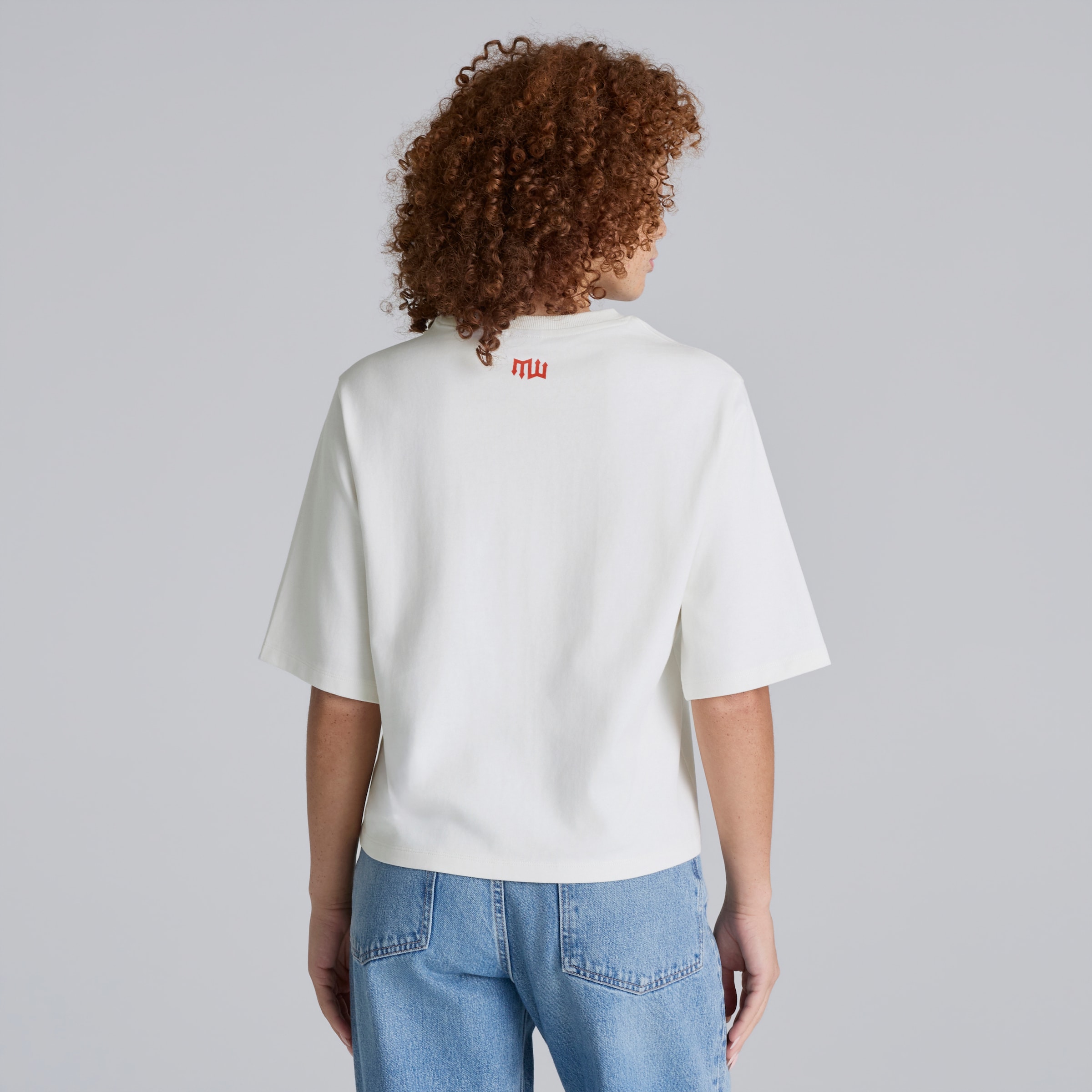 Manchester United Print Womens T-Shirt White Weiss Detail [2-5]