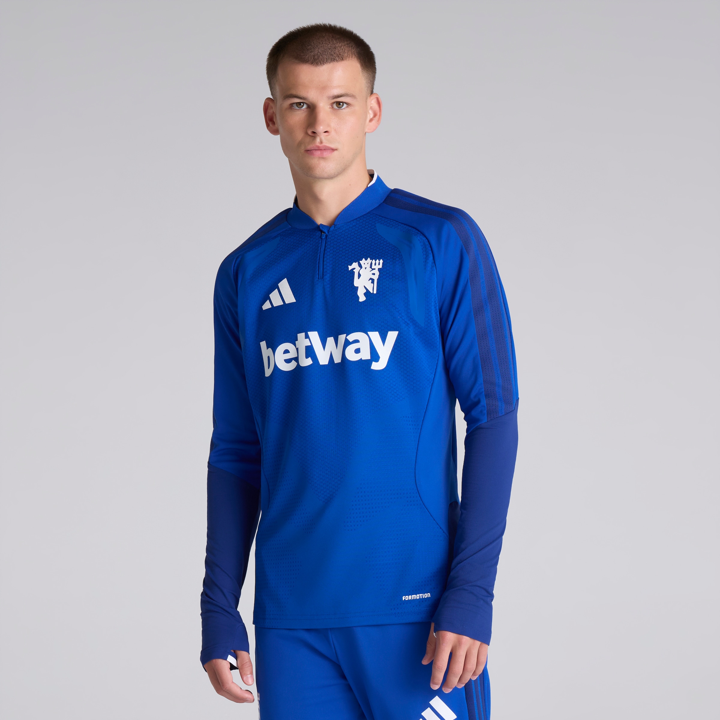 Manchester United 26/27 Cup Training Tiro Authentic Top Blue (Sponsored) 蓝色