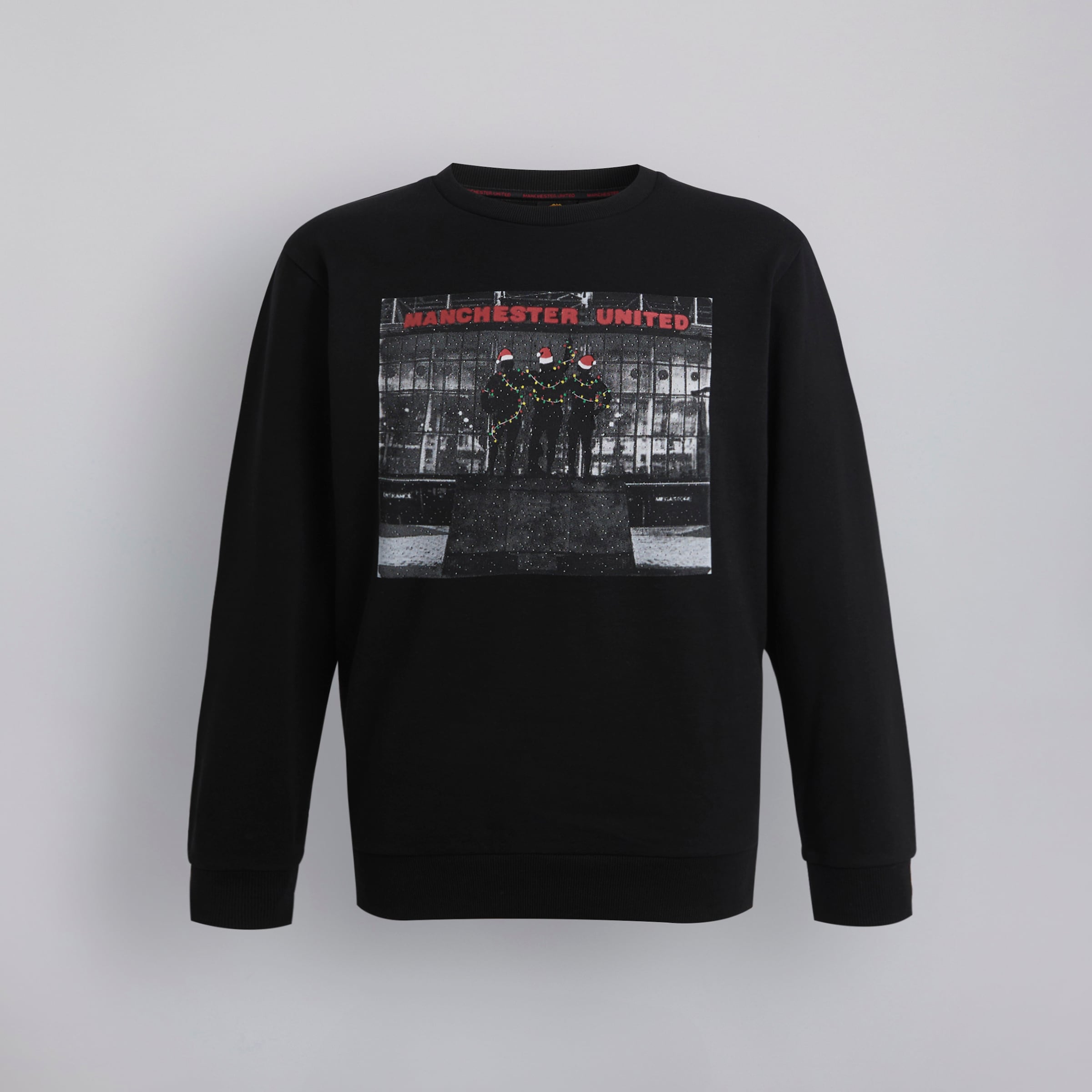 Manchester United Kids Trinity Christmas Jumper Black Black