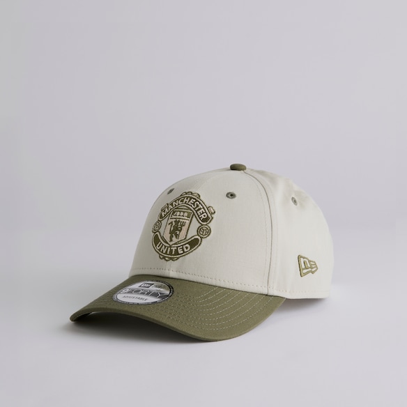 Manchester United x New Era Kids Contrast Visor 9Forty Cap Cream