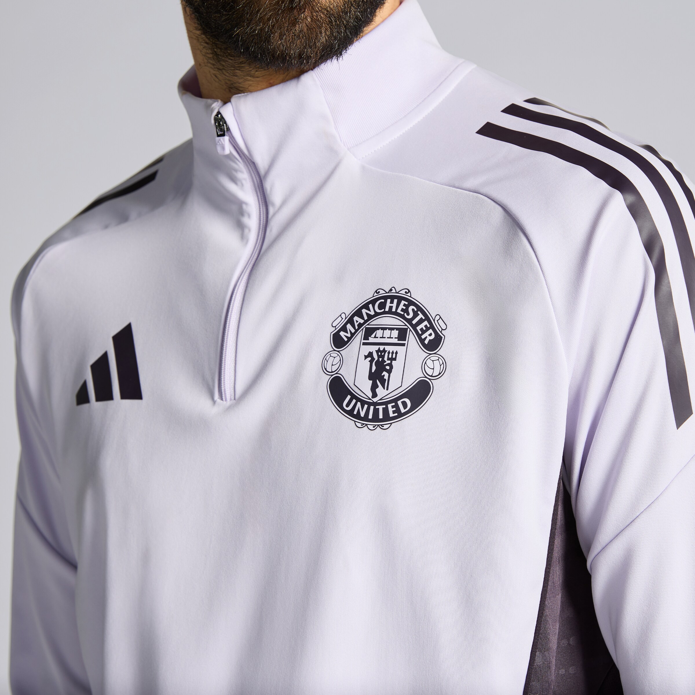 Manchester United Tiro 25 Competition Training Top Purple Detail [5-6]