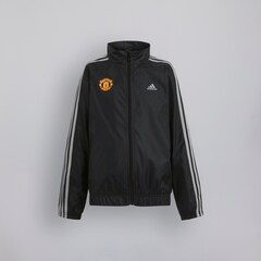 Manchester United x adidas Kids Essentials 3-Stripes Woven Tracksuit Black