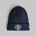 Manchester United x New Era Rubber WovenCuff Beanie Navy