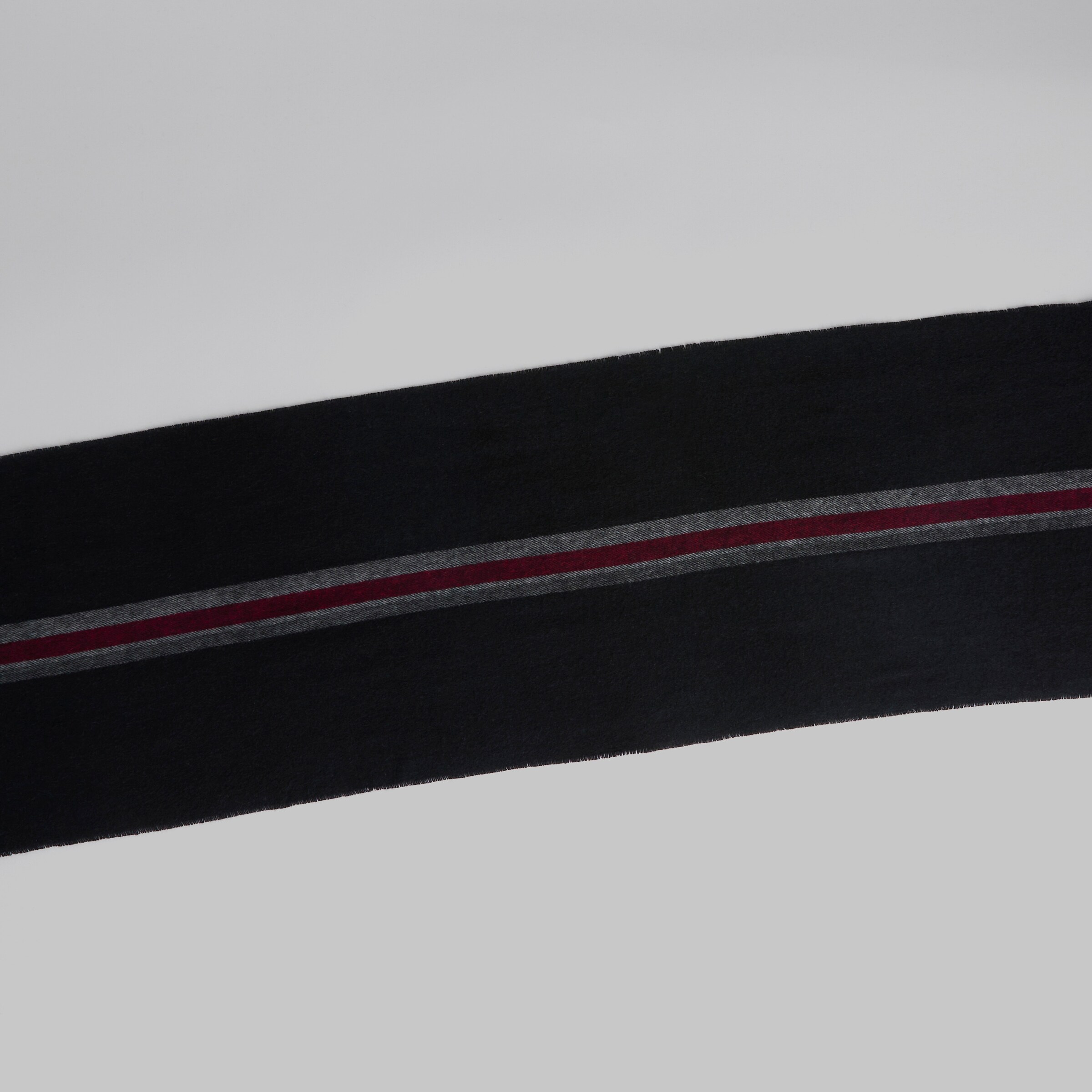 Manchester United x Paul Smith Stripe Scarf Charcoal Detail [4-5]