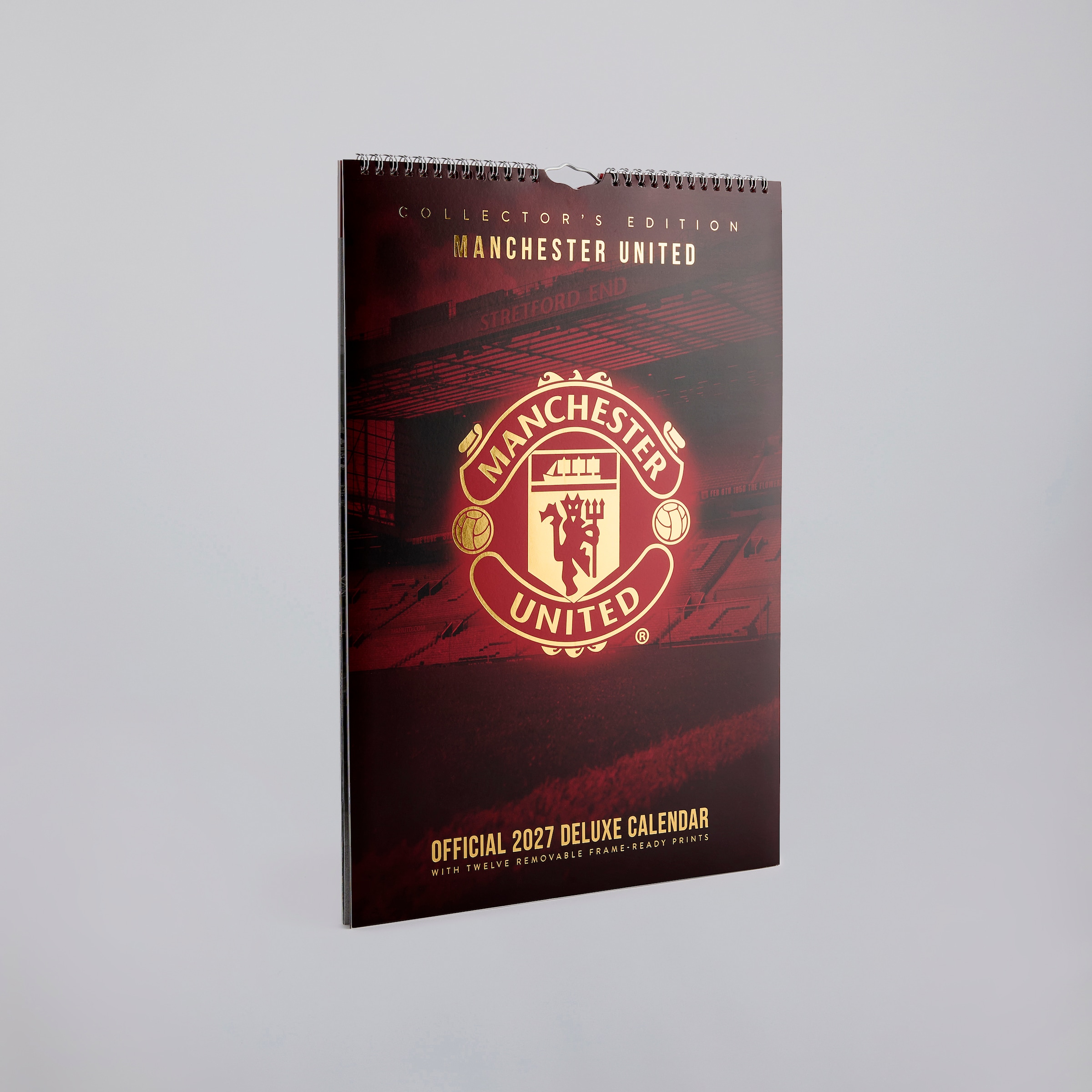 Manchester United 2027 A3 Deluxe Calendar Red Red Detail [2-4]