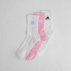 Manchester United x adidas Essentials Cushioned Crew Socks 3 Pack White/White/Pink