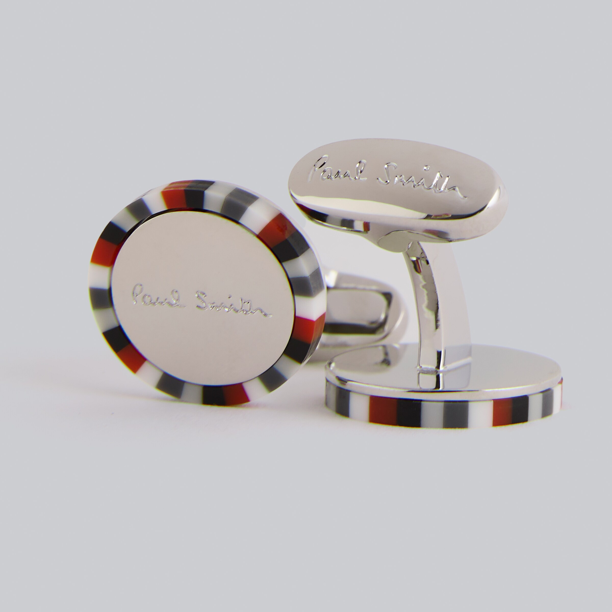 Manchester United x Paul Smith Stripe Edge Cufflinks Multi Multi Detail [3-5]