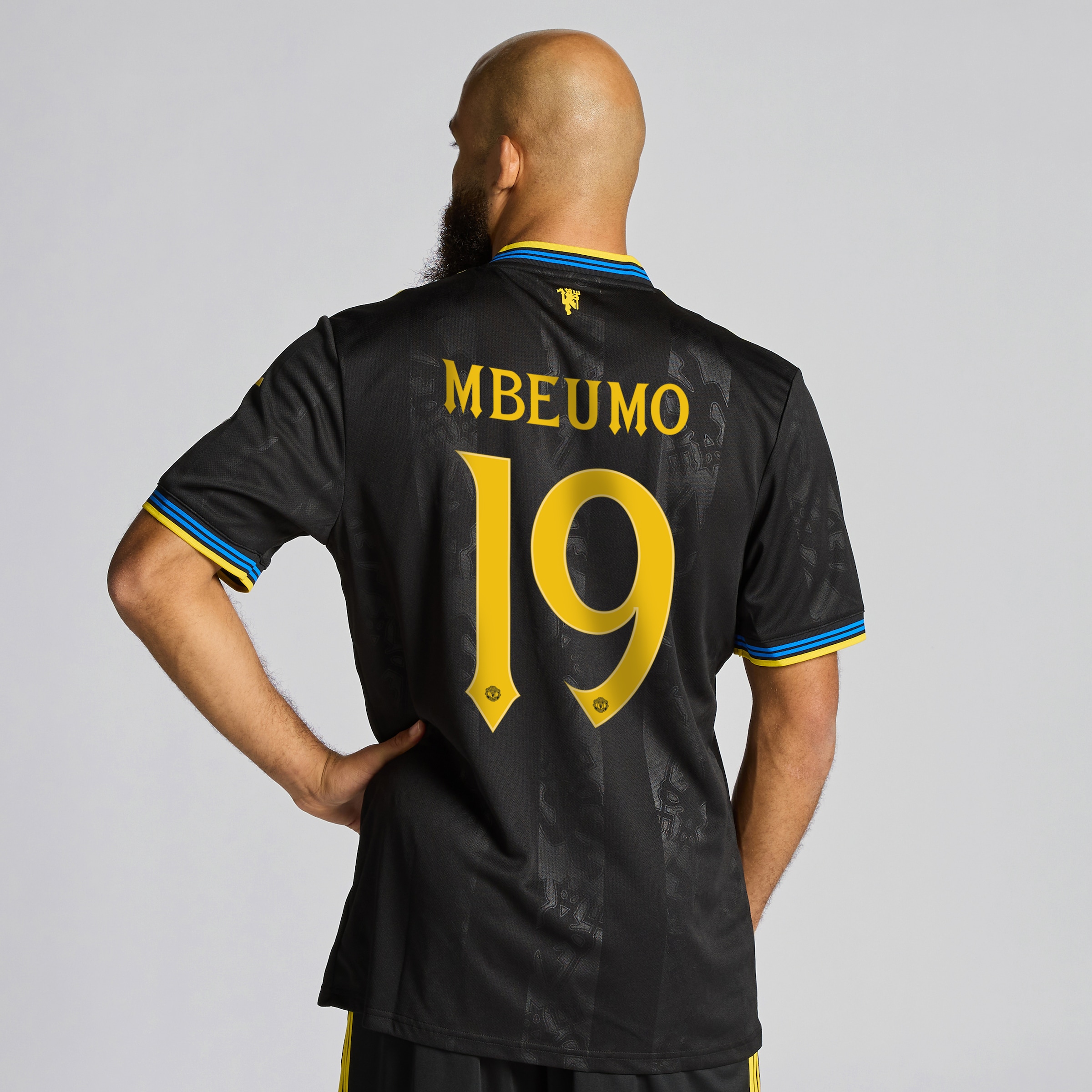 Manchester United 25/26 Third Jersey with Mbeumo 19 Club Printing Black