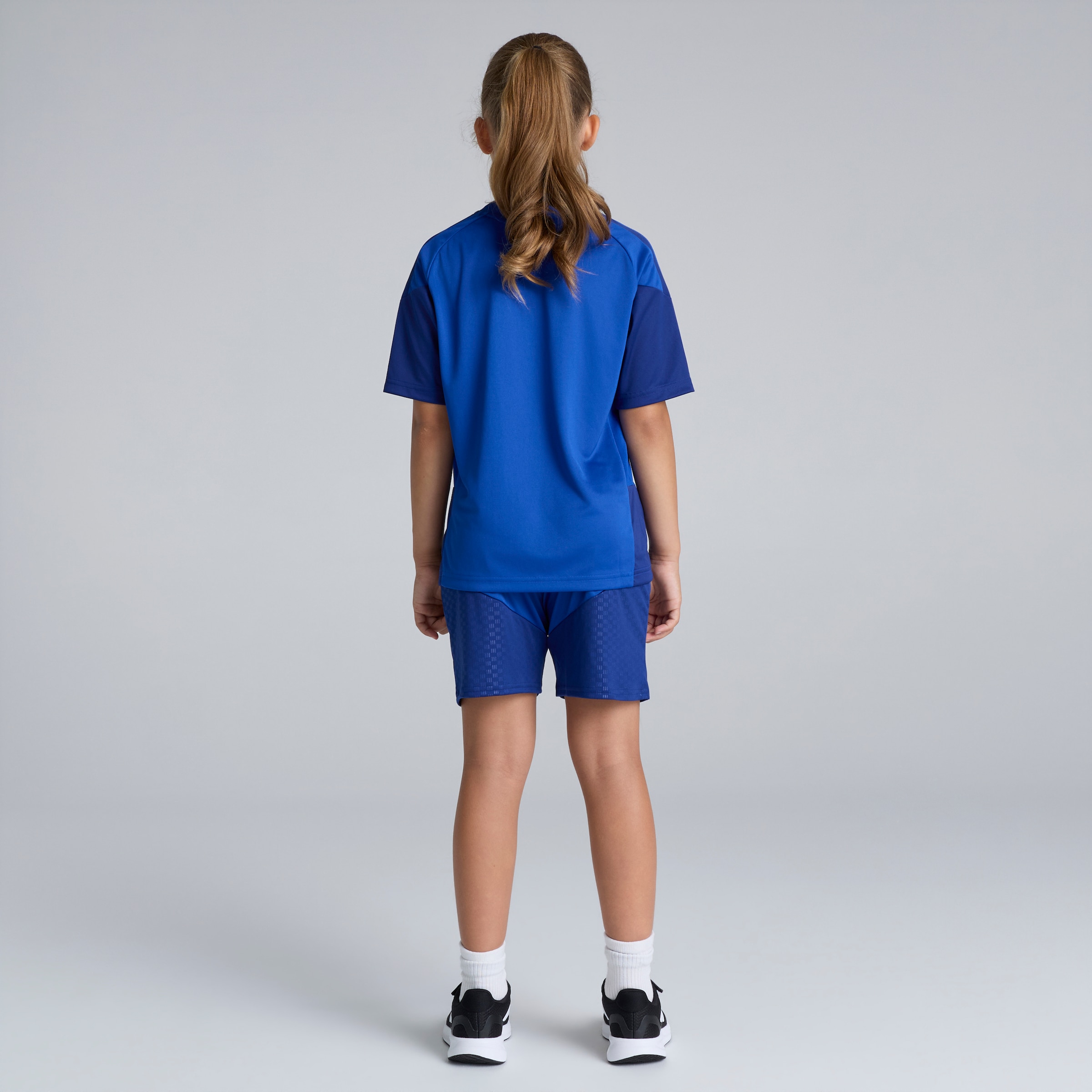 Manchester United Kids 26/27 Cup Training Tiro Shorts Blue 蓝色 细节 [2-5]