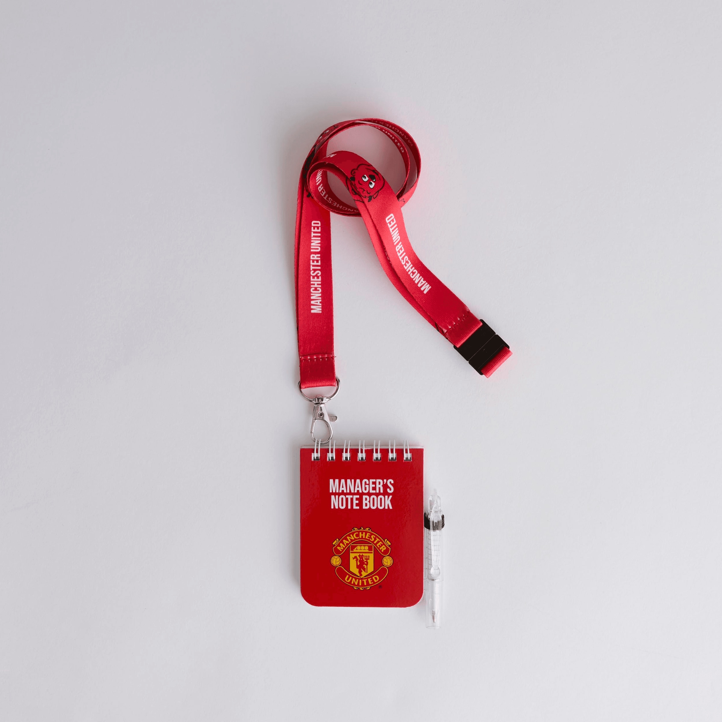 Manchester United Tactics Notebook Lanyard Red Red