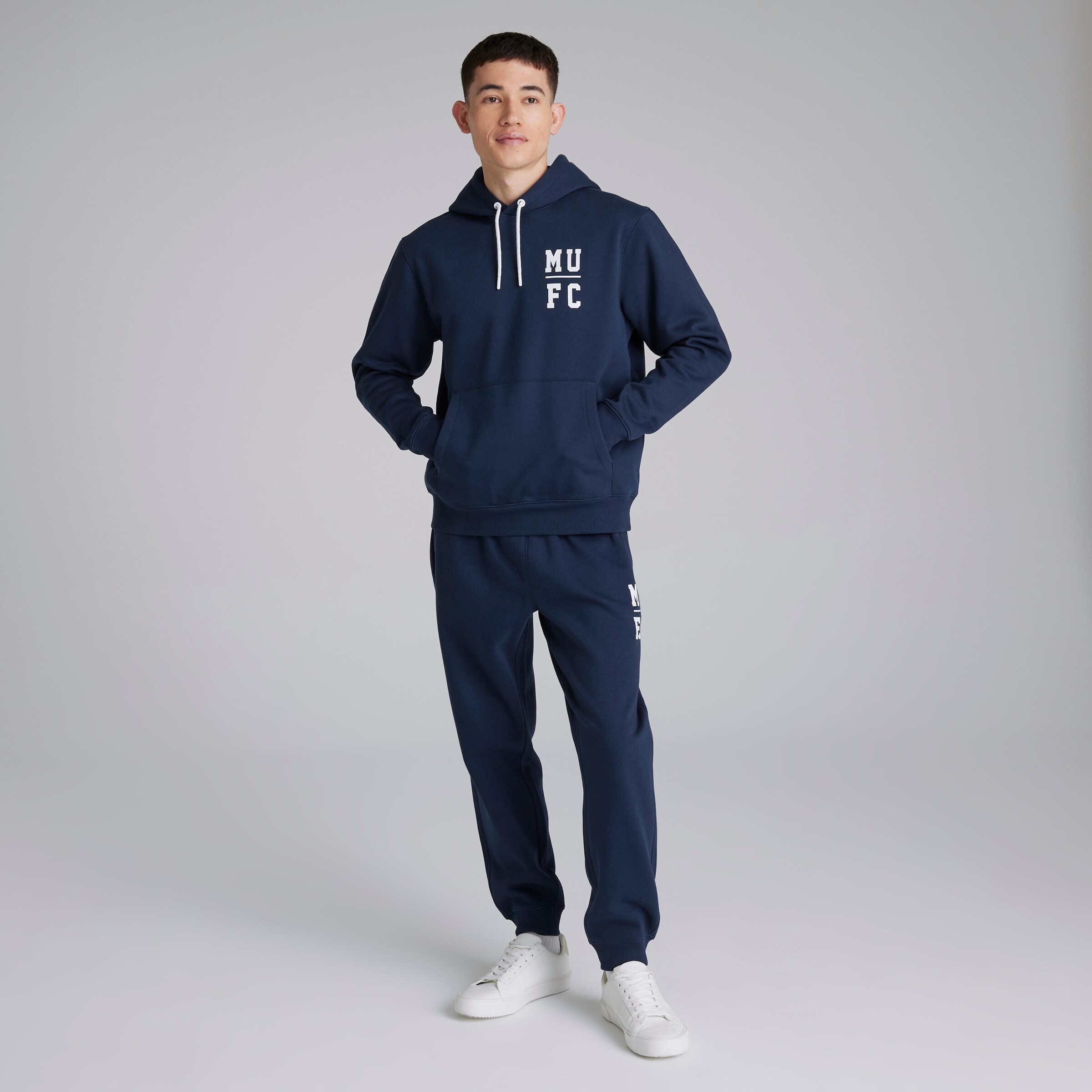 Manchester United Varsity Print Joggers Navy Navy blue Detail [3-5]