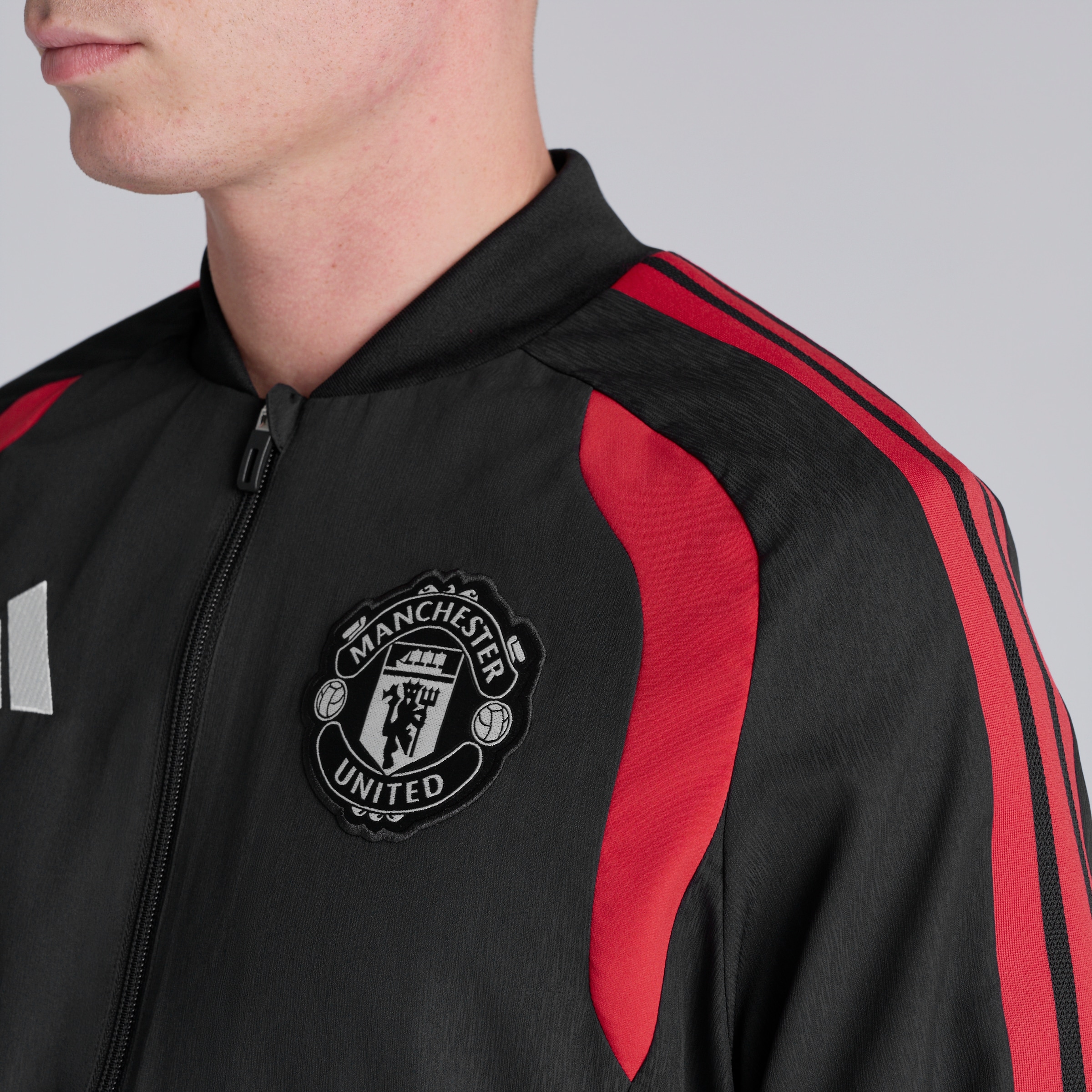 Manchester United 26/27 Training Tiro Presentation Jacket Black Black Detail [6-6]