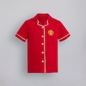 Manchester United Girls Button Through Pyjama Set Red
