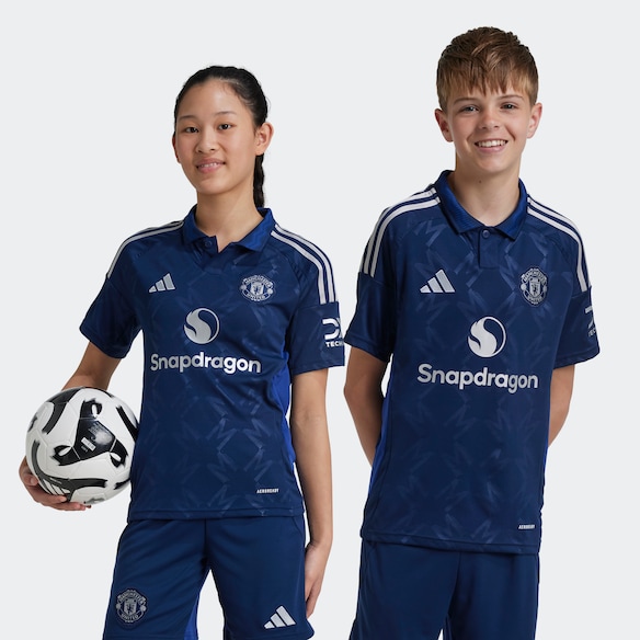 Manchester United 24/25 Away Jersey Kids Blue