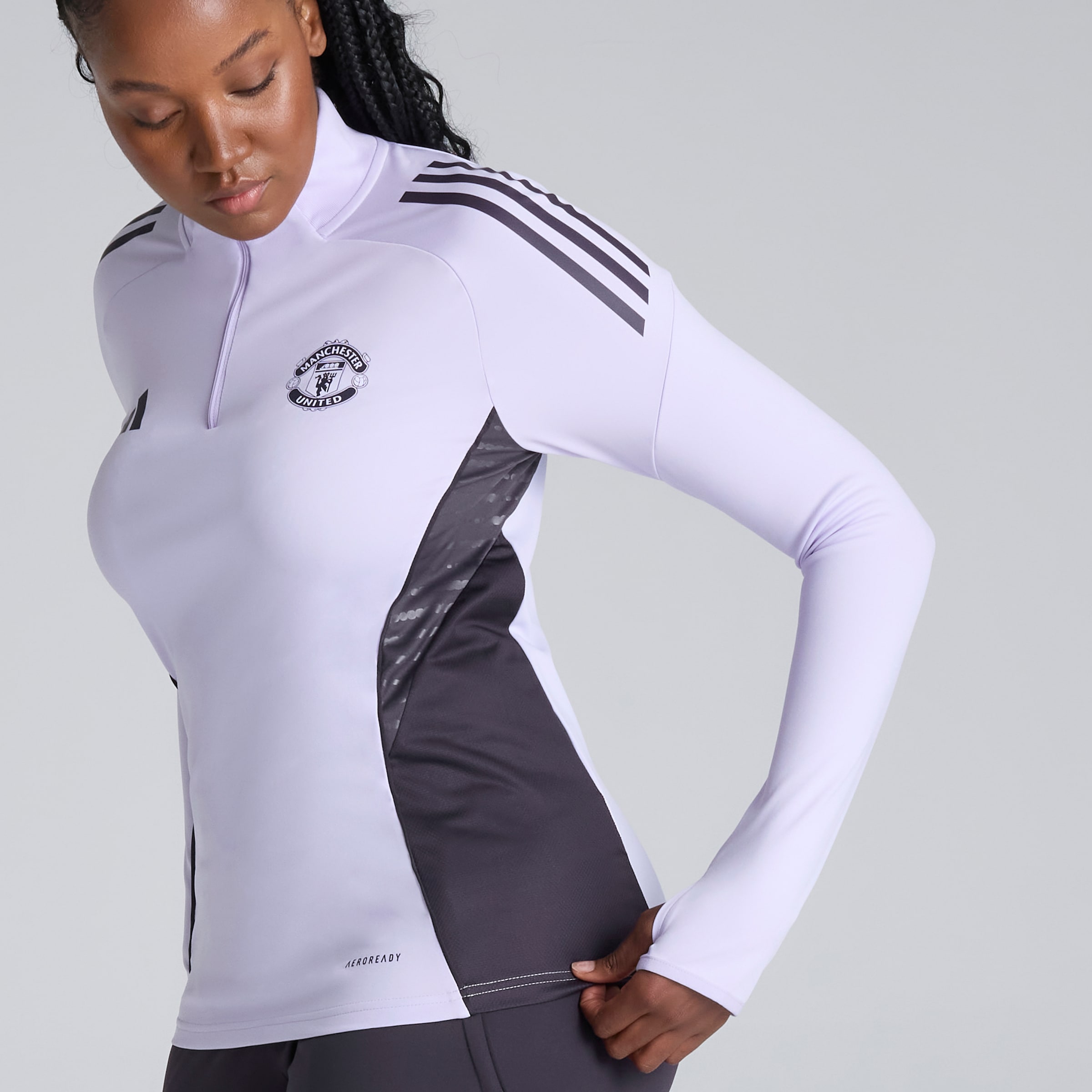 Manchester United Tiro 25 Competition Training Top Purple Detail [4-5]
