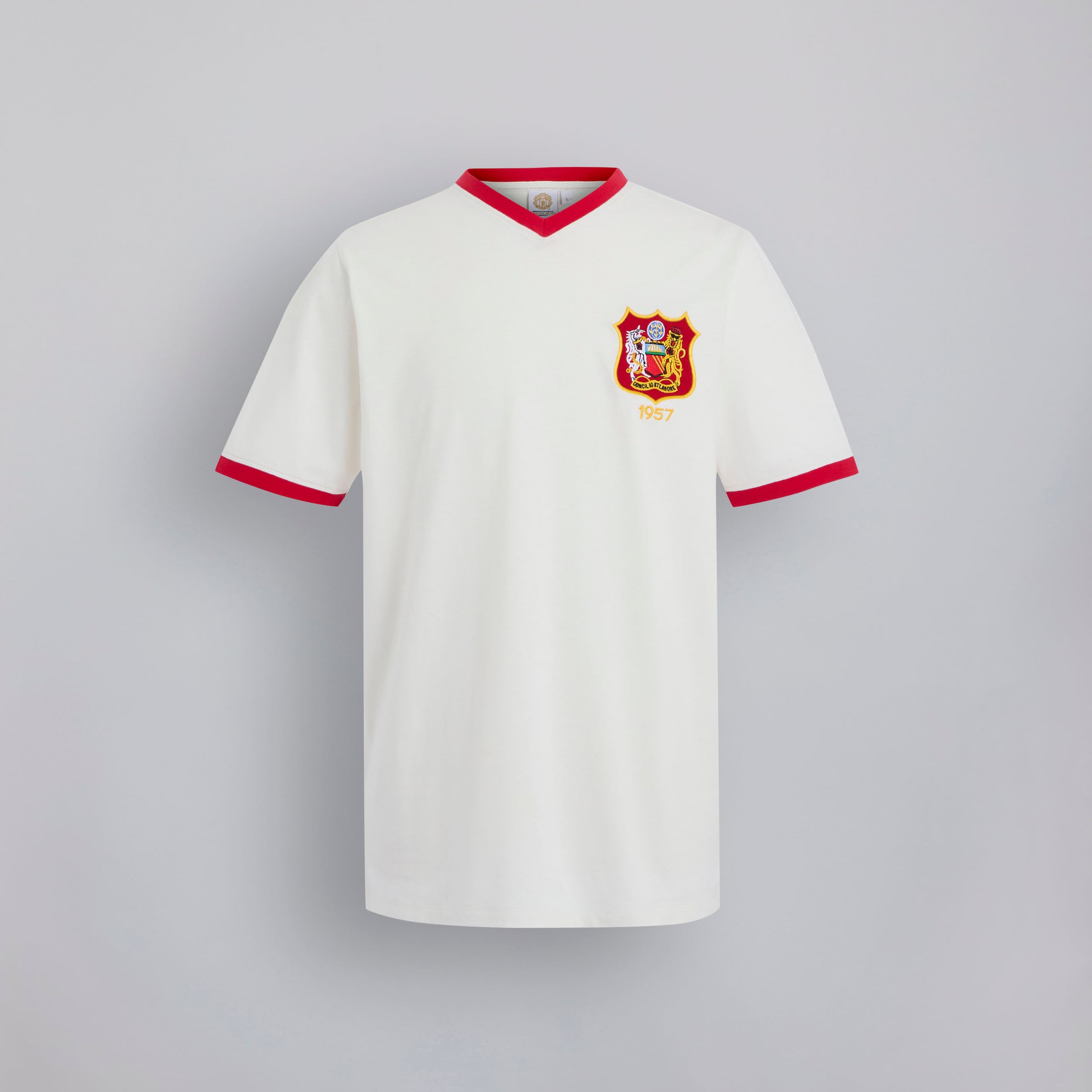 Manchester United 1957 Retro FA Cup Final Shirt White Detail [6-6]
